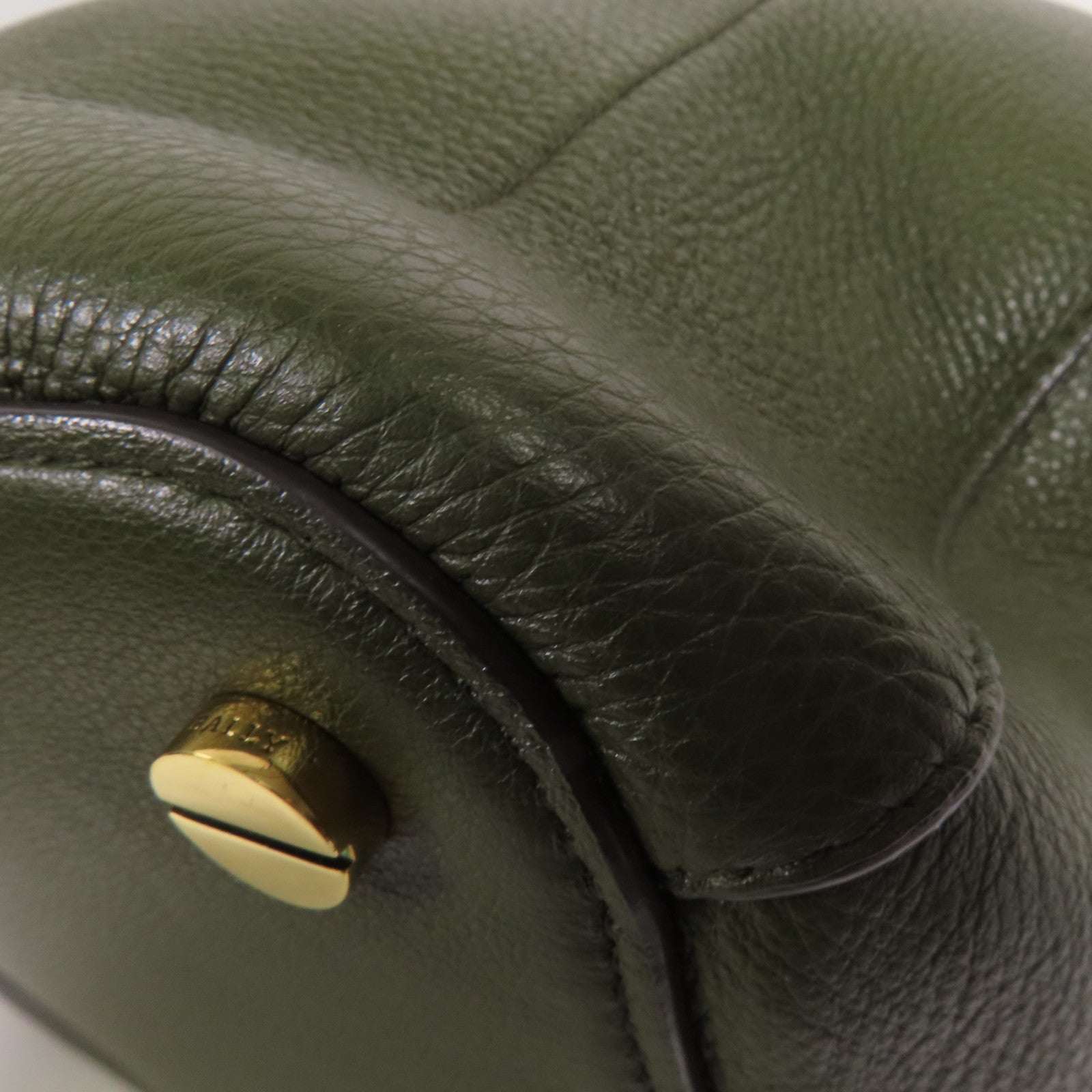 BALLY 牛皮皮革2 Way Shoulder金扣手挽肩背兩用袋