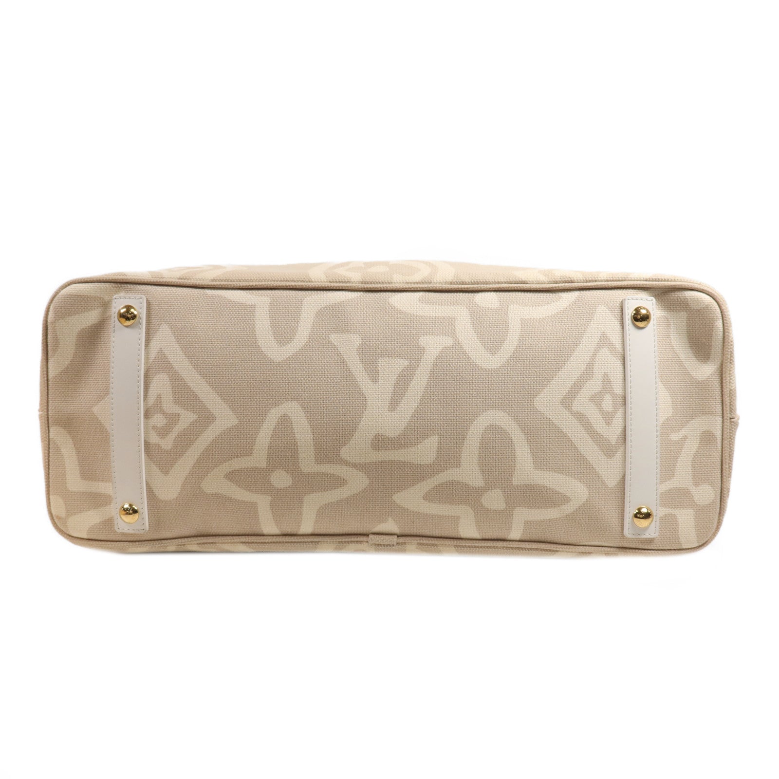 LOUIS VUITTON 帆布Tahitienne GM金扣肩背袋