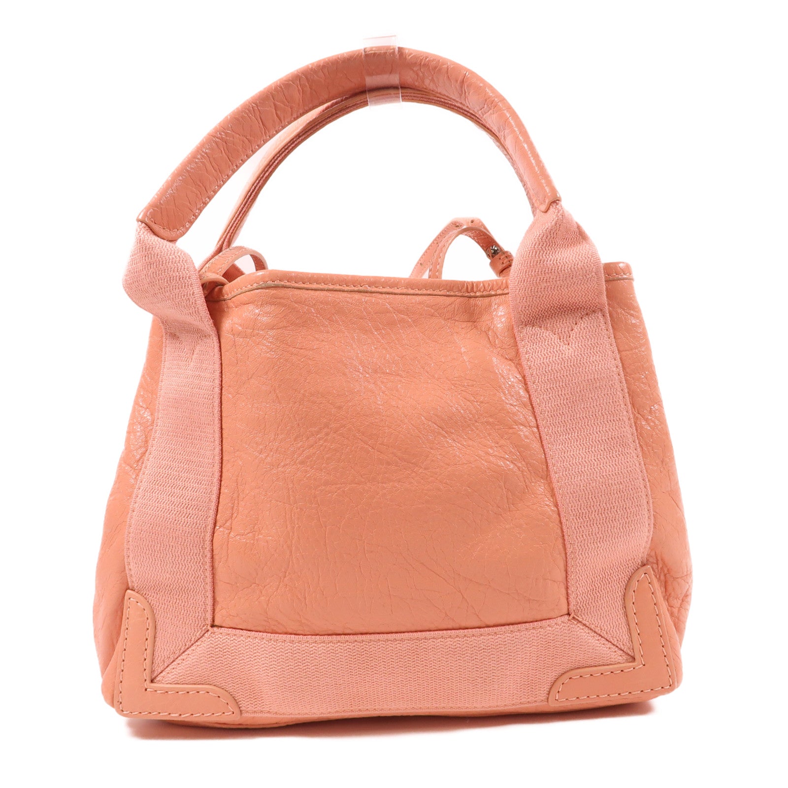 BALENCIAGA 牛皮皮革2 Way Shoulder銀扣手挽肩背兩用袋