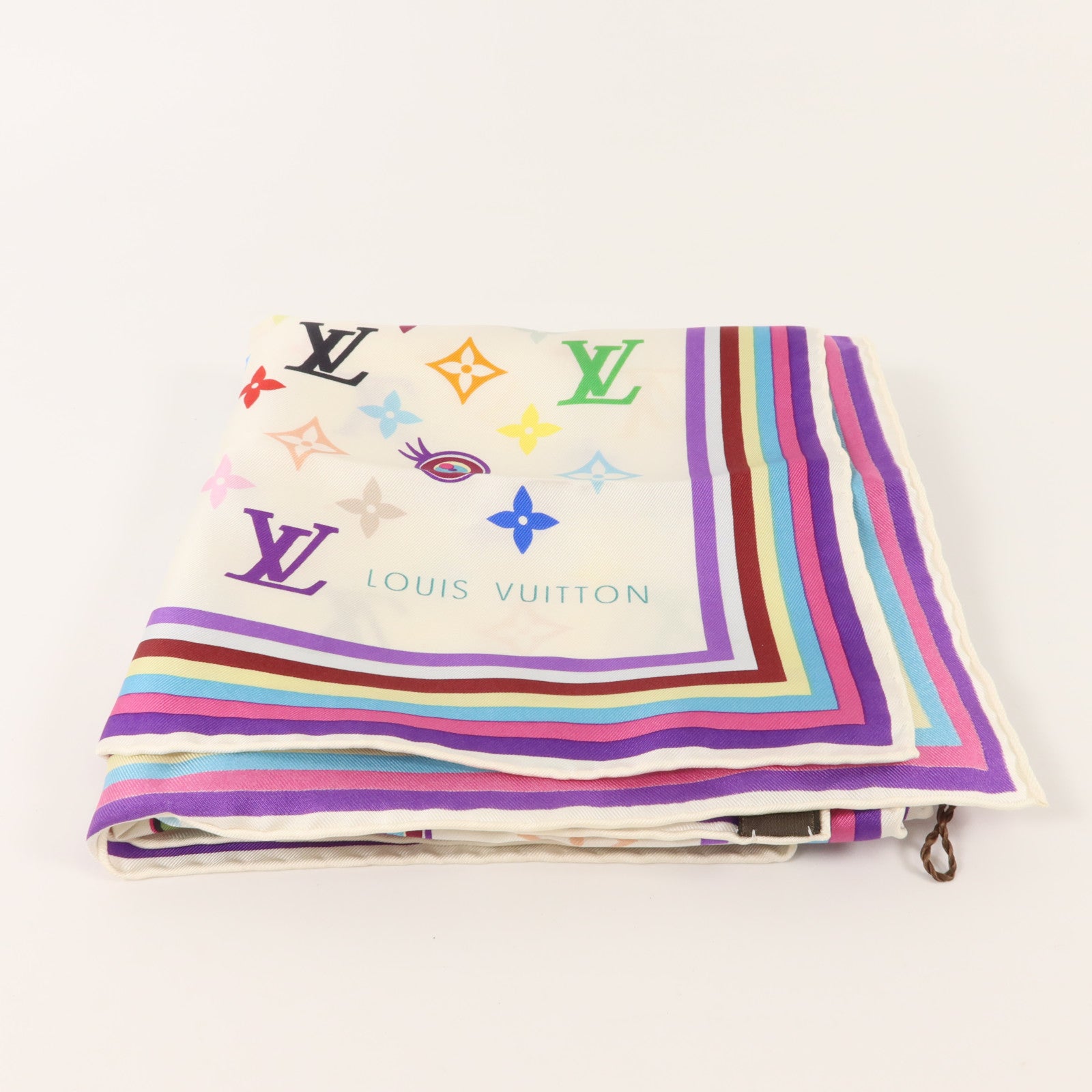 LOUIS VUITTON 絲質Eye Love Monogram Silk Scarf 67 x 67cm絲巾