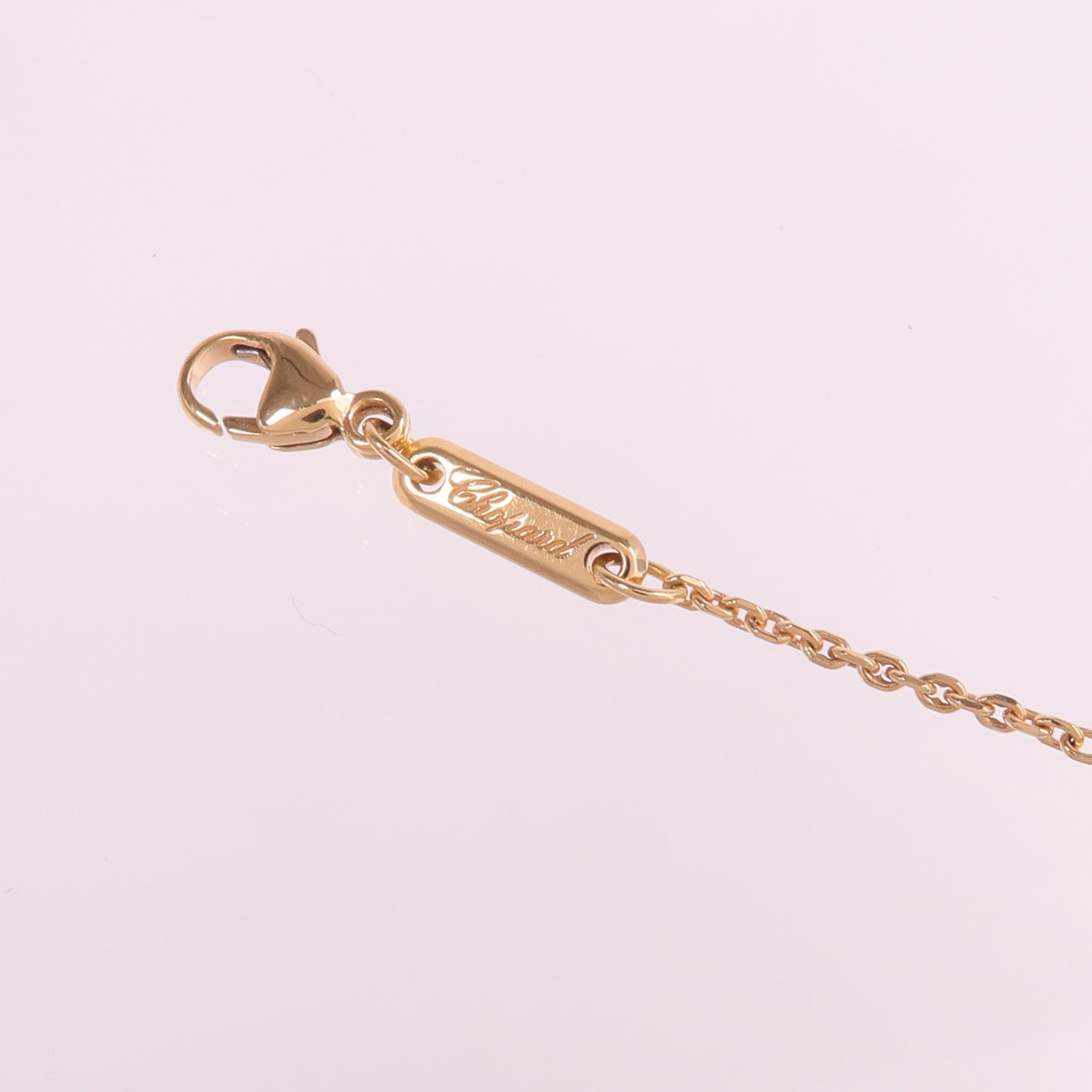 Chopard 18K玫瑰金Happy Diamonds Necklace鑽石項鍊