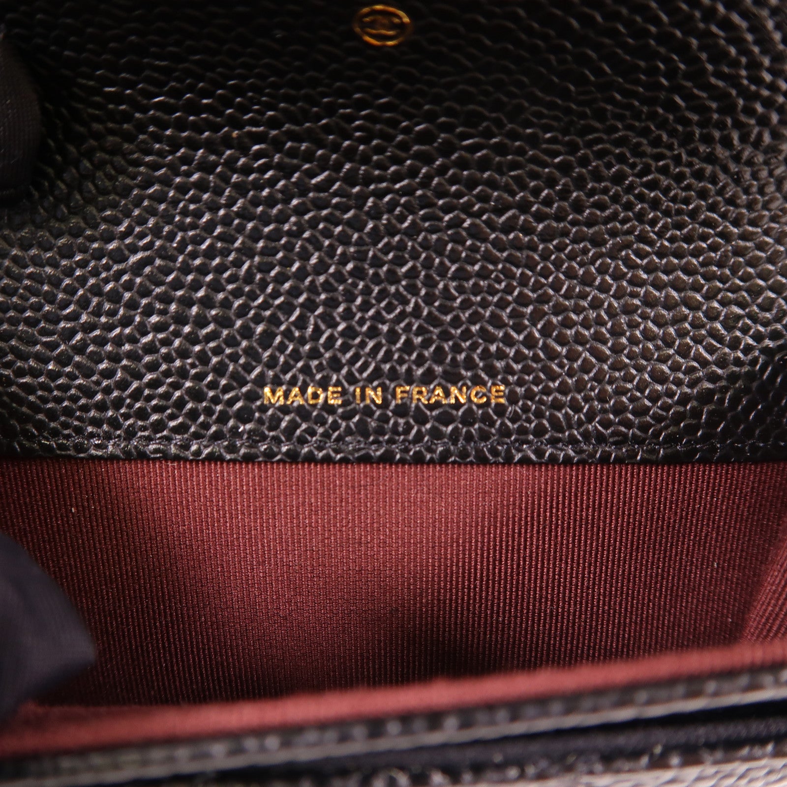 CHANEL 牛皮皮革Card Case金扣卡片套