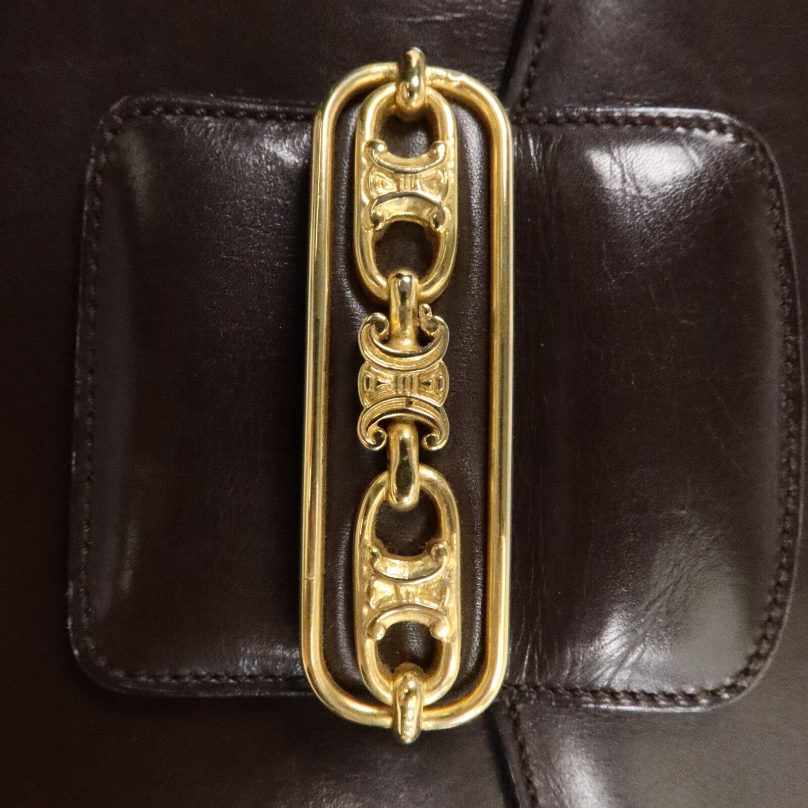 CELINE 牛皮皮革Vintage Shoulder Bag肩背袋