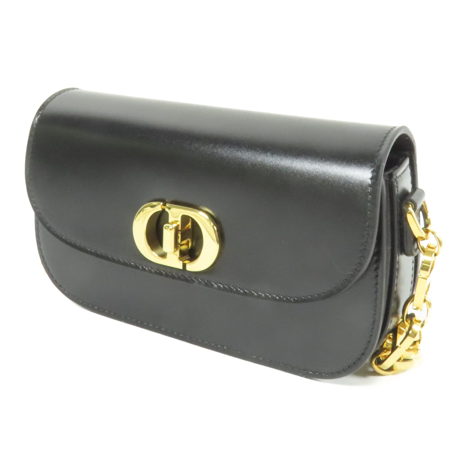 Dior 牛皮皮革Small 30 Montaigue Avenut Bag金扣肩背袋