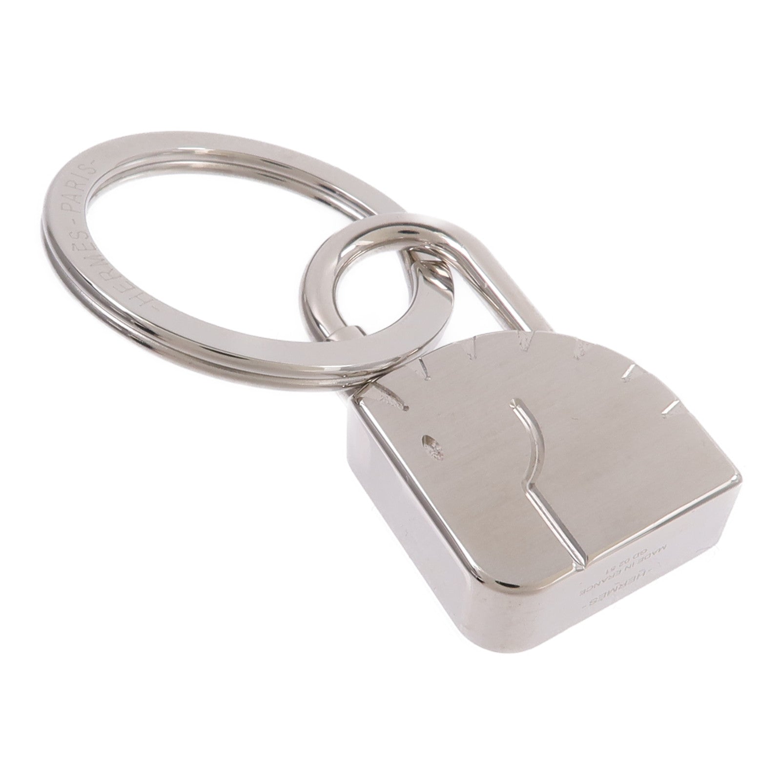 HERMES 不鏽鋼Cadenas Horse Lock Key Ring/Bag Charm掛飾