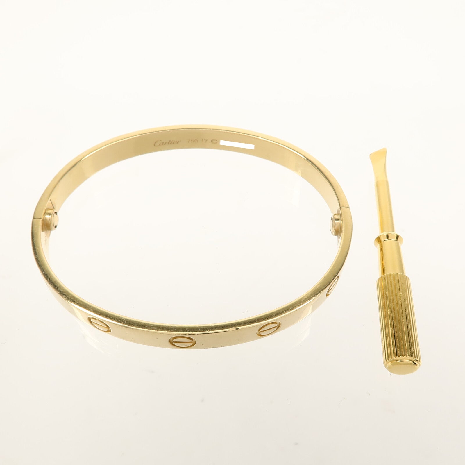 CARTIER 18K黃金Love Bangle手鐲 Cartier#17