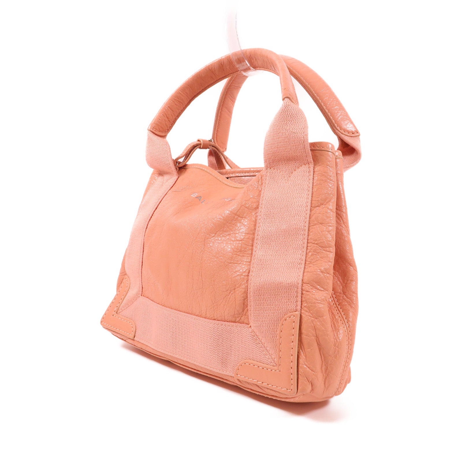BALENCIAGA 牛皮皮革2 Way Shoulder銀扣手挽肩背兩用袋