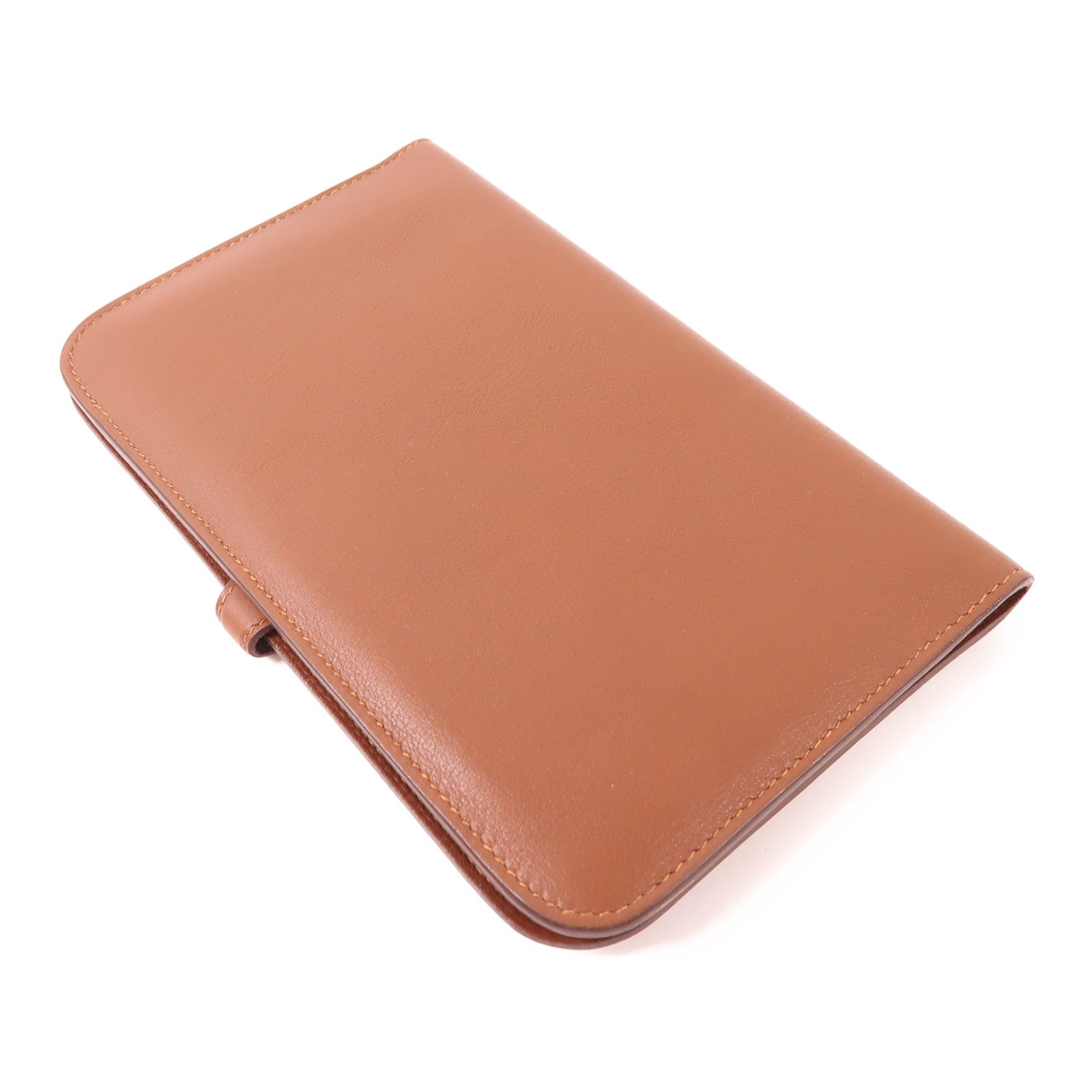 HERMES Swift皮革Dogon GM銀扣長錢包Gold