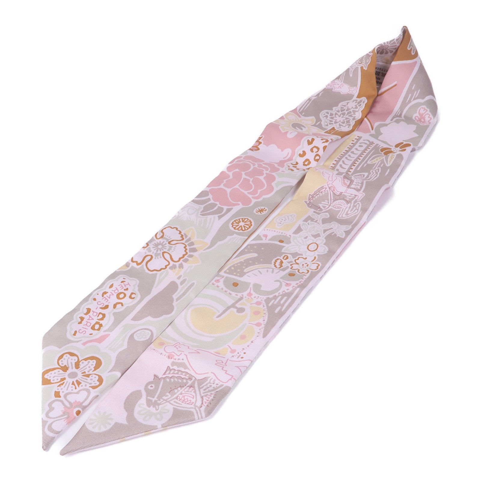 HERMES 絲質Twilly絲巾
