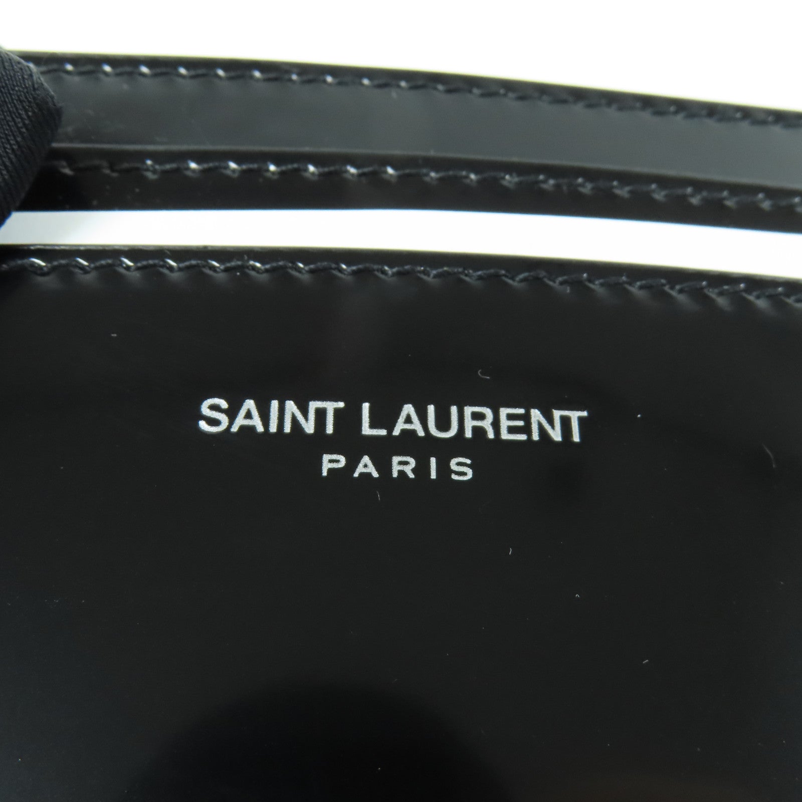 SAINT LAURENT YSL Card Case Patent Leather Black