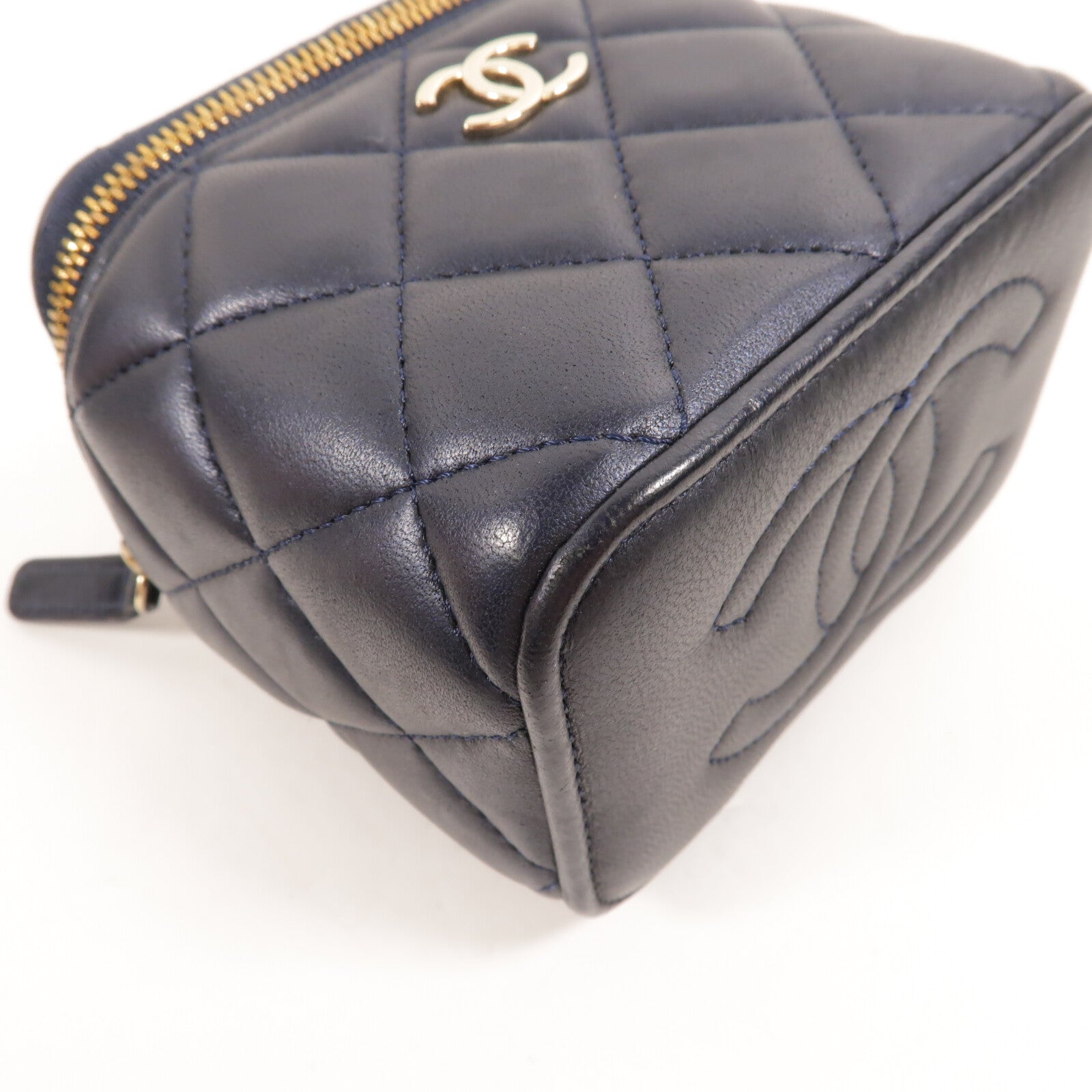 CHANEL 羊皮皮革Vanity Case With Top Handle手挽肩背兩用袋