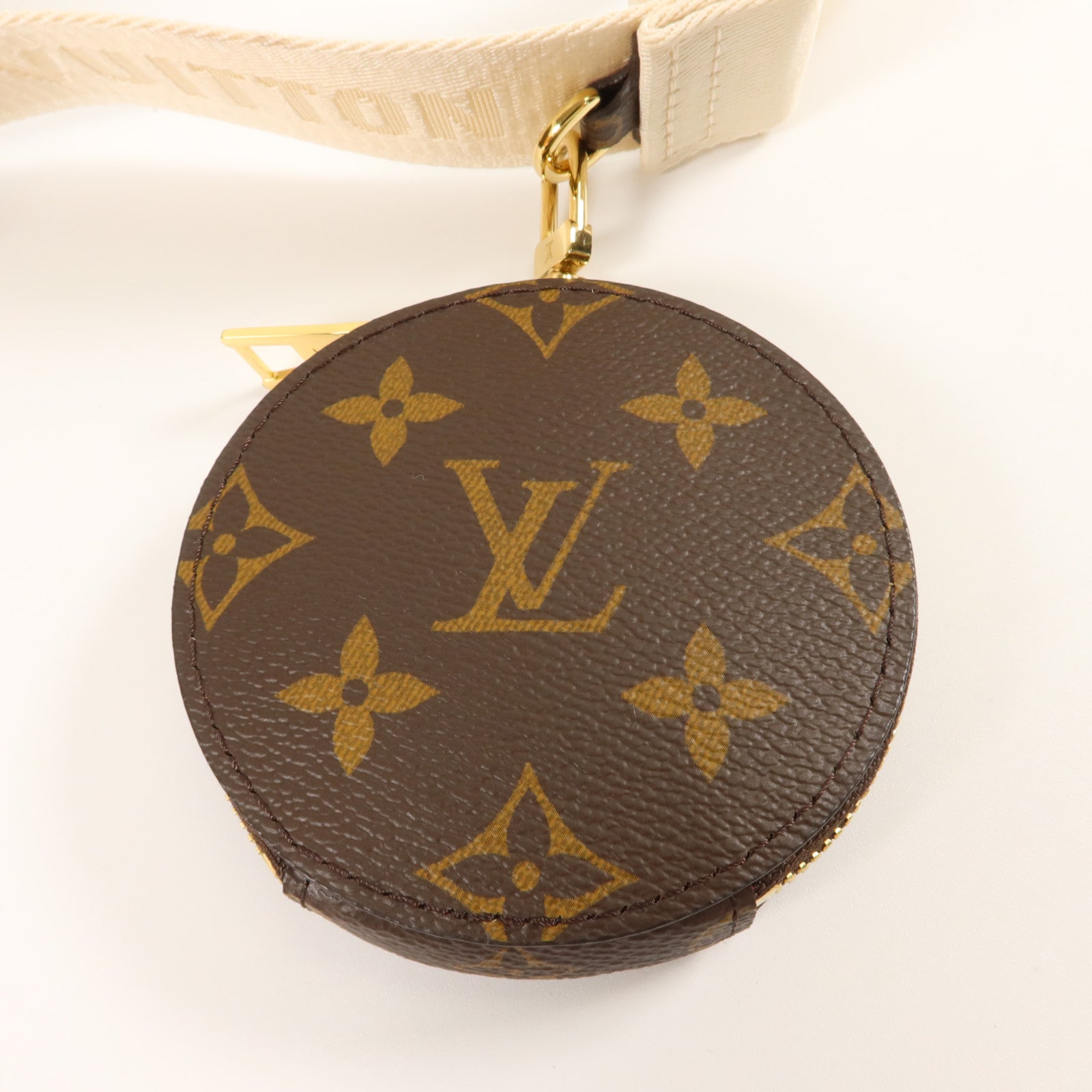 LOUIS VUITTON Monogram Giant OnTheGo PM金扣手挽肩背兩用袋棕色