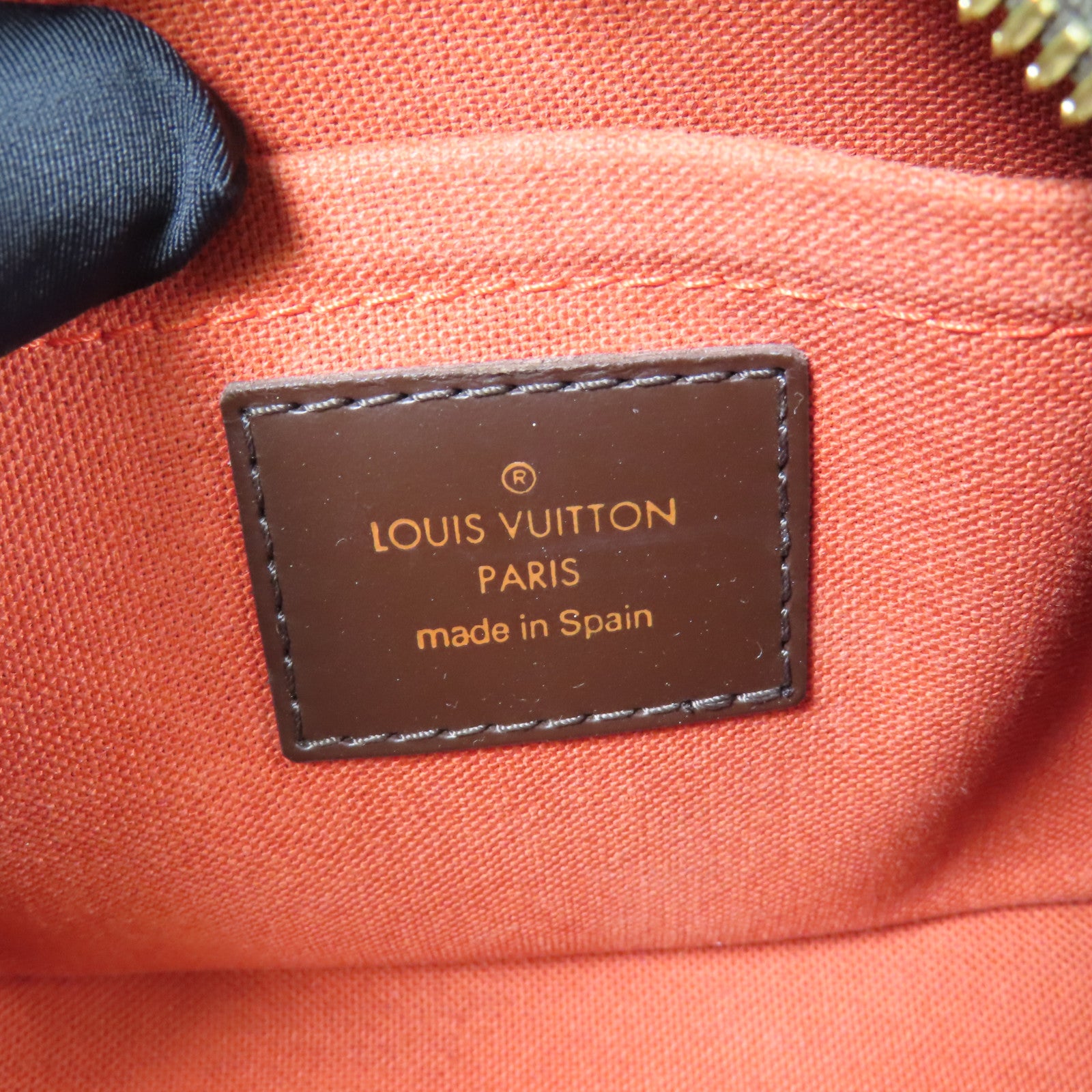 LOUIS VUITTON Damier Rivera Mini金扣手挽袋