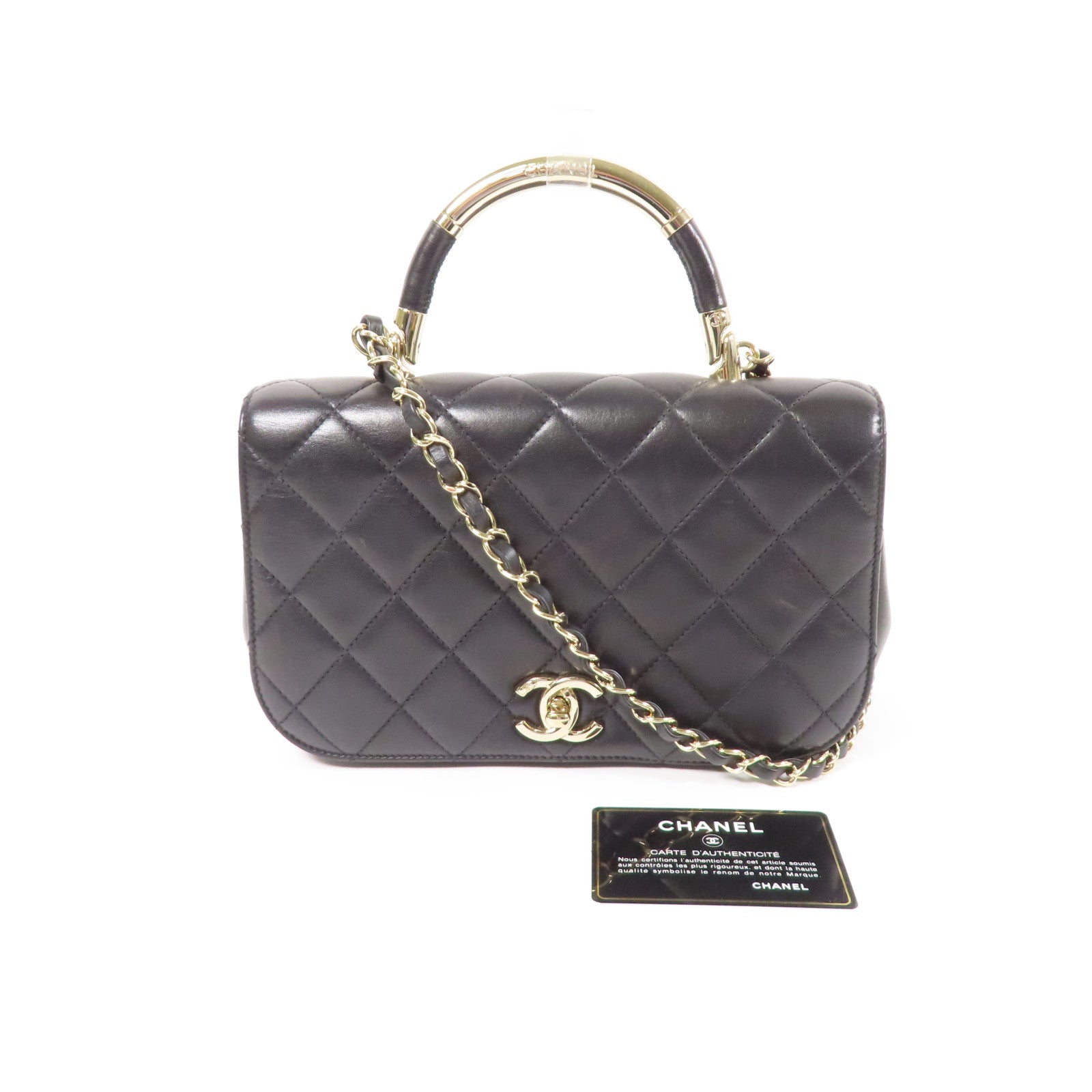 CHANEL 【激減優惠】牛皮皮革Shoulder Bag金扣鏈帶肩背袋