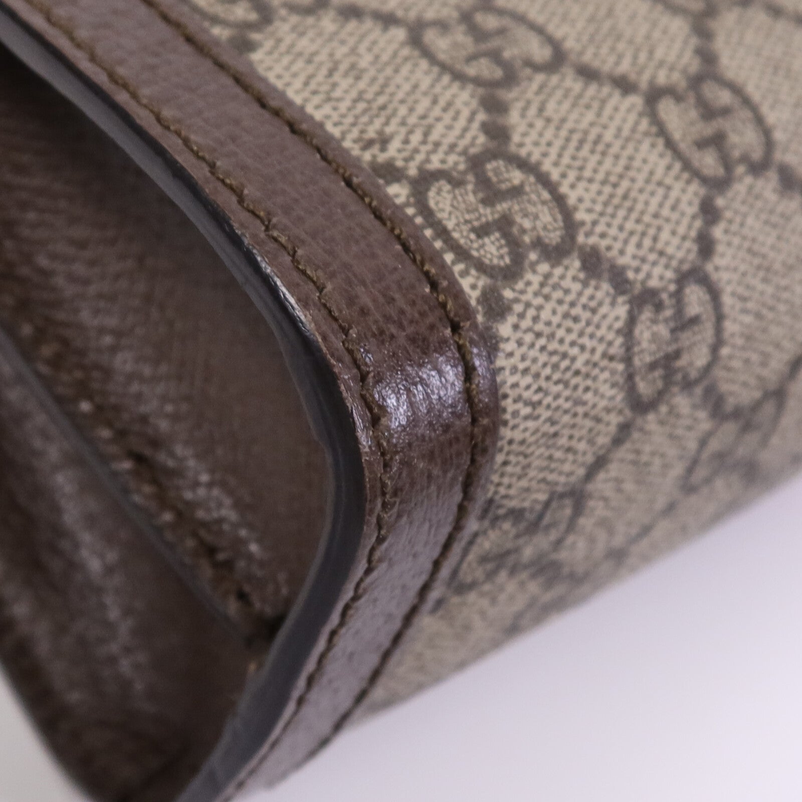 GUCCI 塗層帆布Ophldia GG金扣鏈帶肩背袋