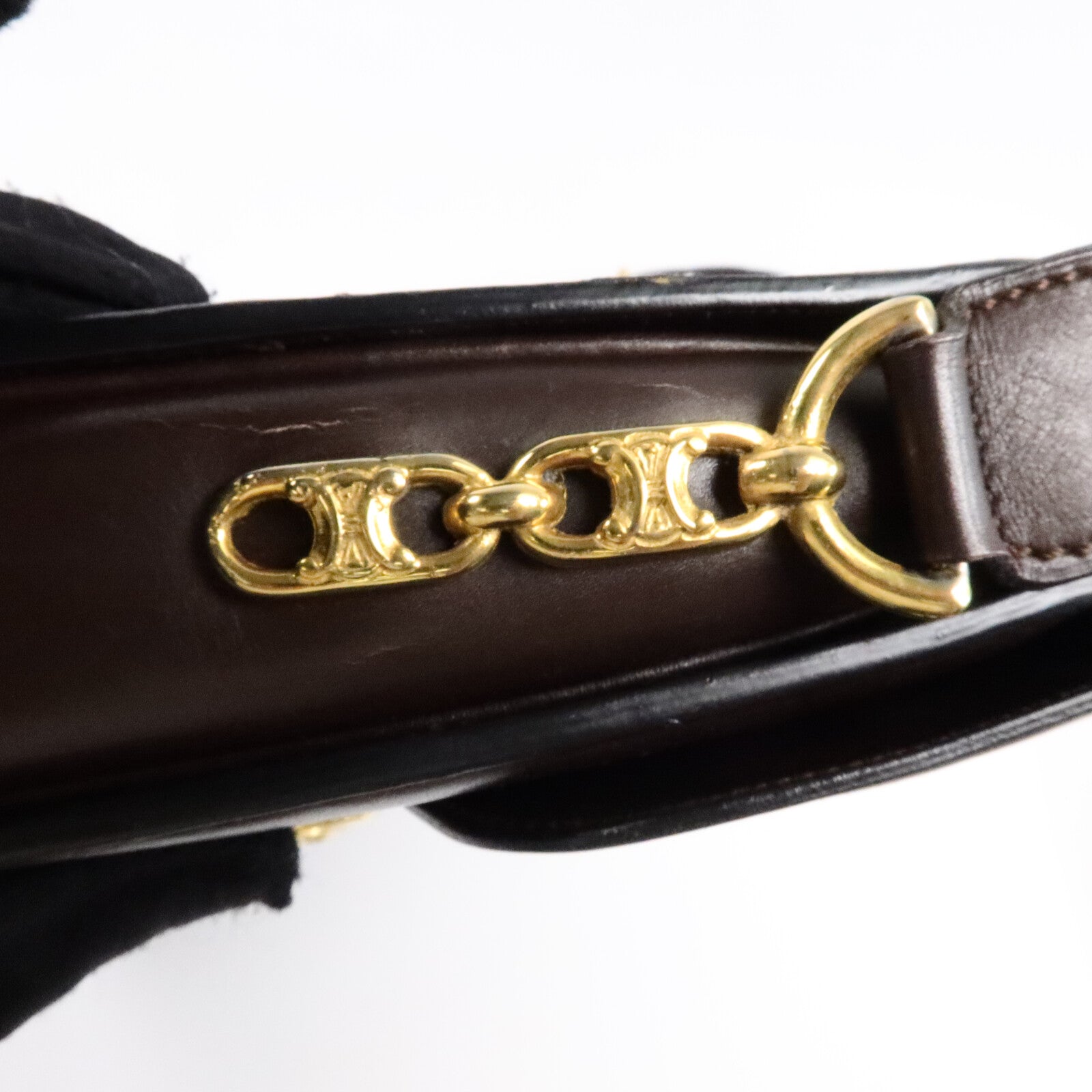 CELINE 牛皮皮革Vintage Shoulder Bag肩背袋
