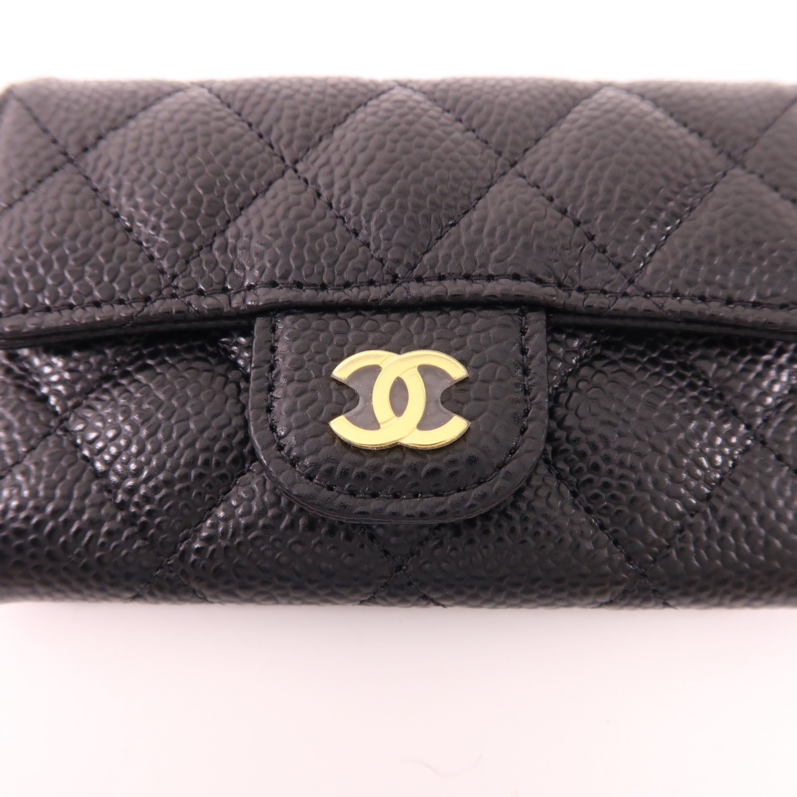 CHANEL 牛皮皮革Card Case金扣卡片套