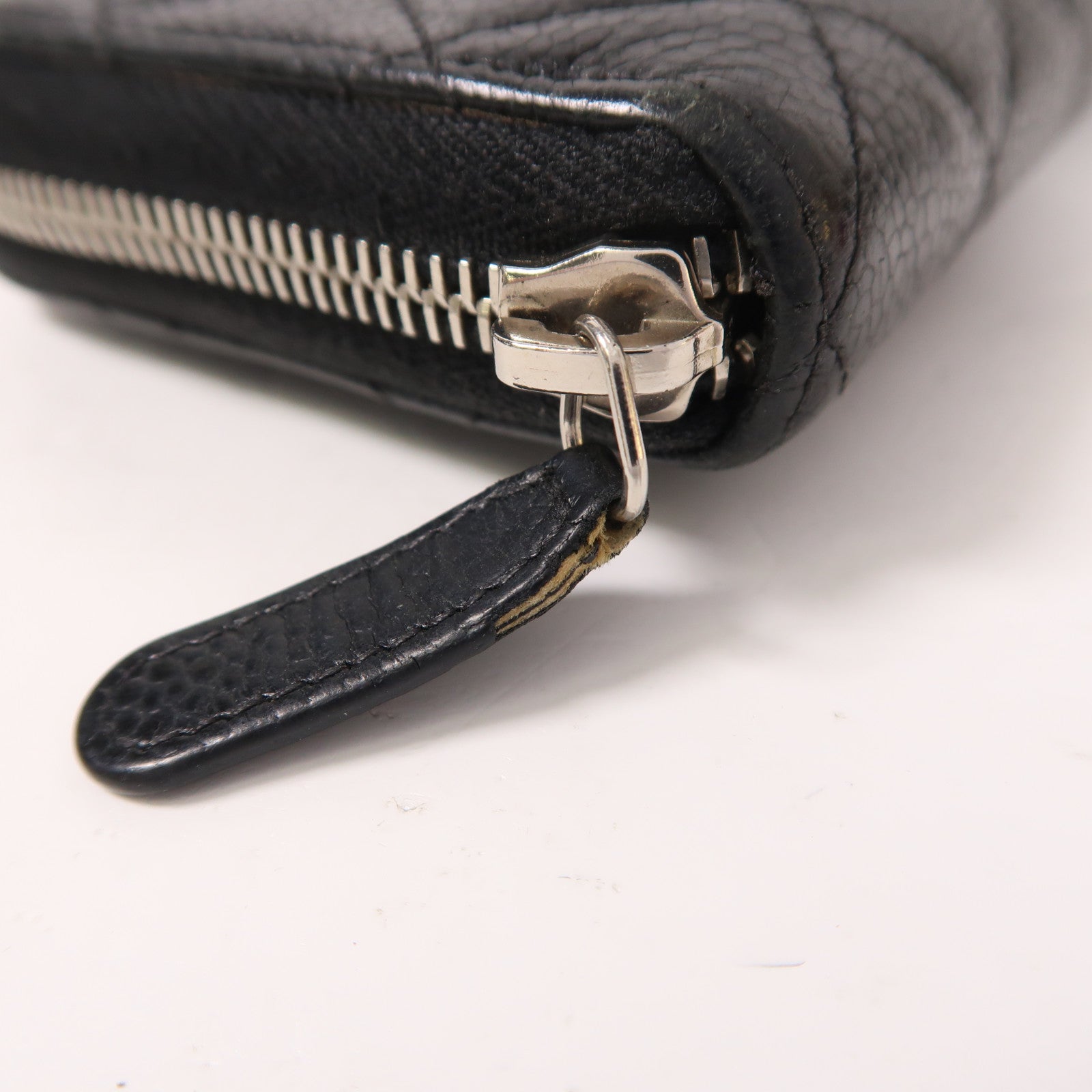 CHANEL 牛皮皮革Long Wallet銀扣長錢包