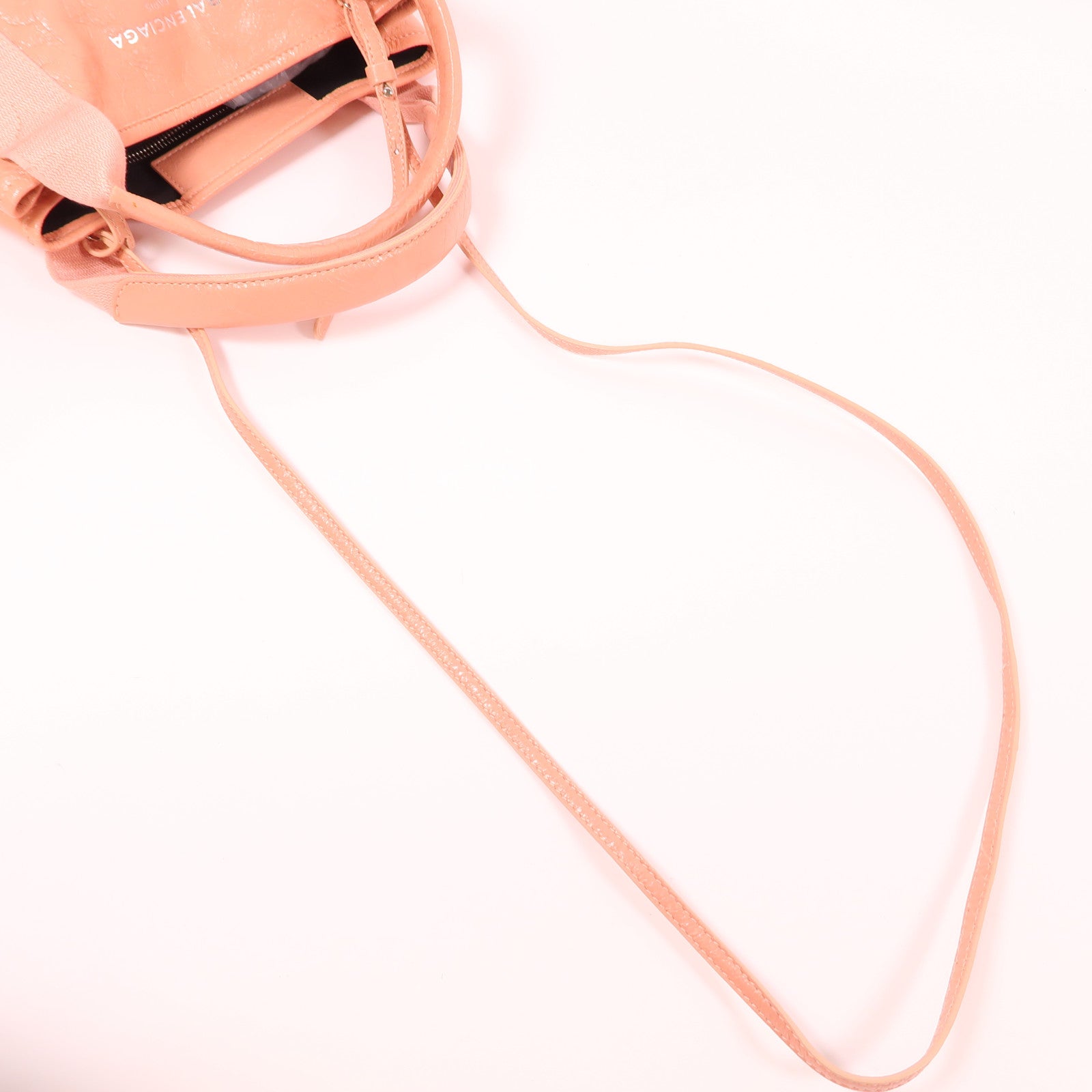 BALENCIAGA 牛皮皮革2 Way Shoulder銀扣手挽肩背兩用袋
