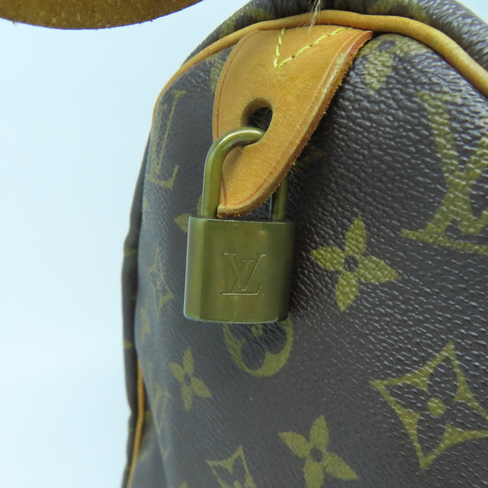 LOUIS VUITTON 【激減優惠】Monogram Speedy 30金扣手挽袋啡色