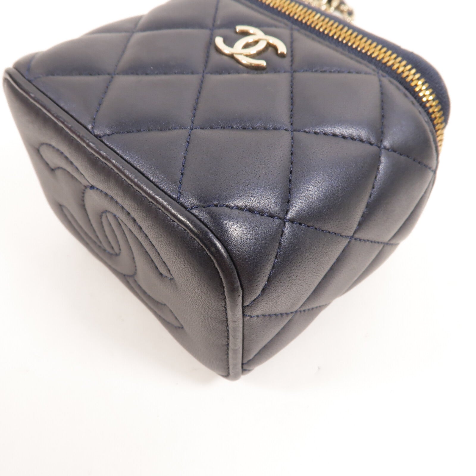 CHANEL 羊皮皮革Vanity Case With Top Handle手挽肩背兩用袋