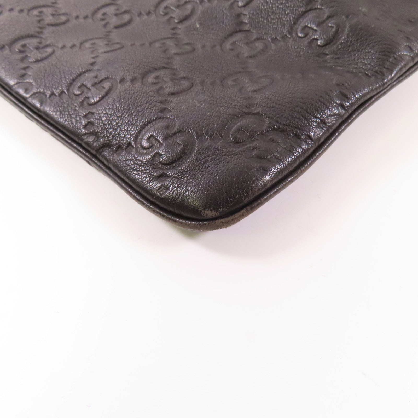 GUCCI 【激減優惠】牛皮皮革Shoulder Bag銀扣肩背袋