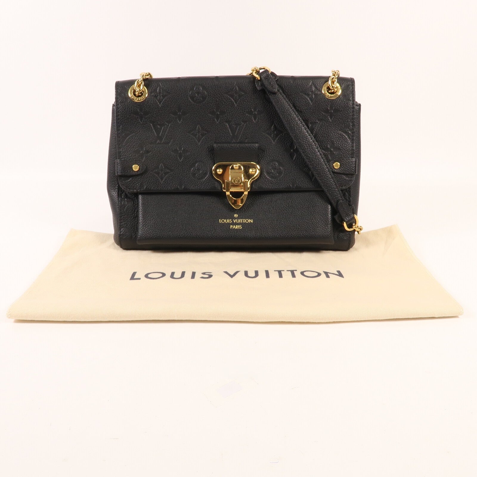 LOUIS VUITTON Monogram Empreinte Vavin PM金扣肩背袋