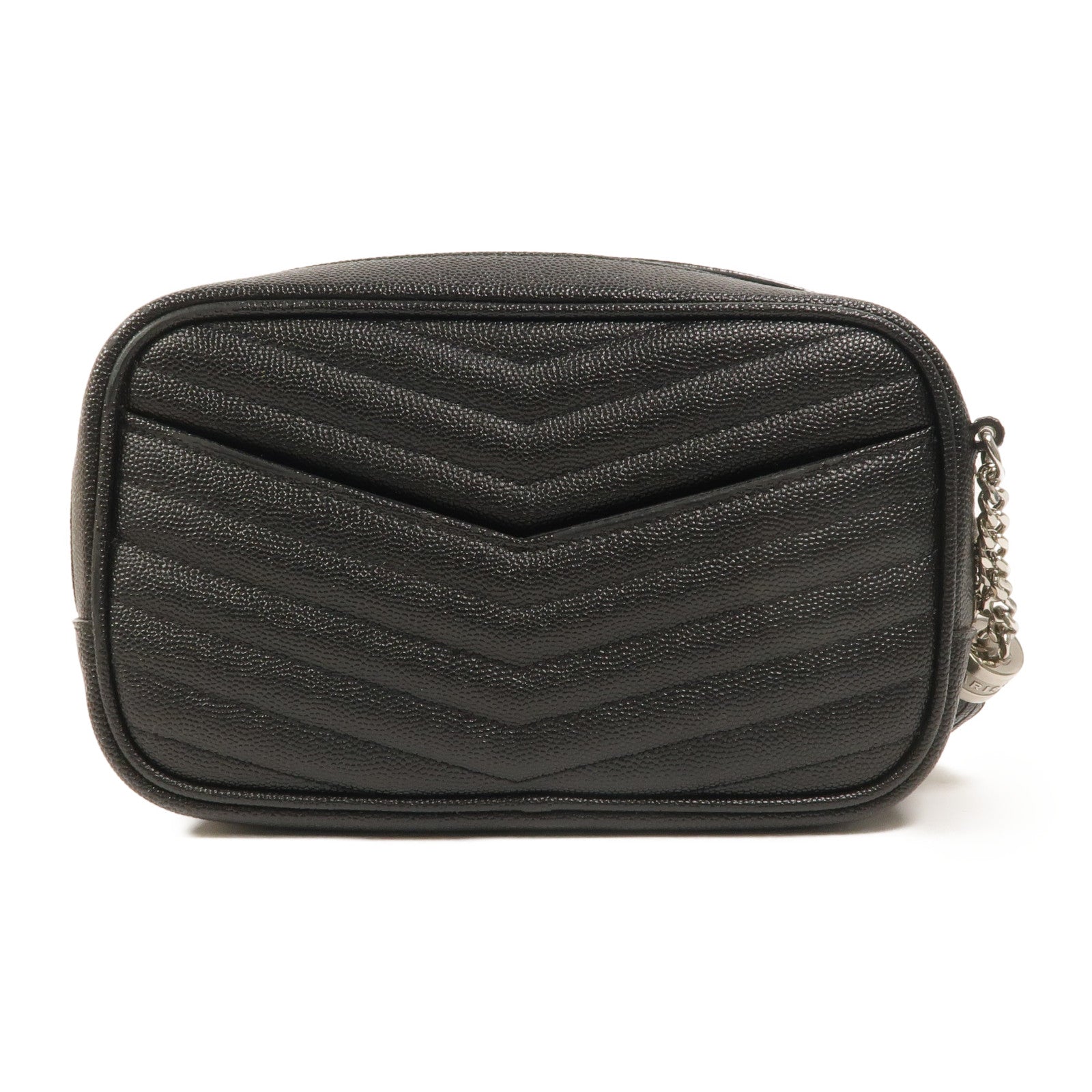 SAINT LAURENT 牛皮皮革Lou Mini鏈帶肩背袋