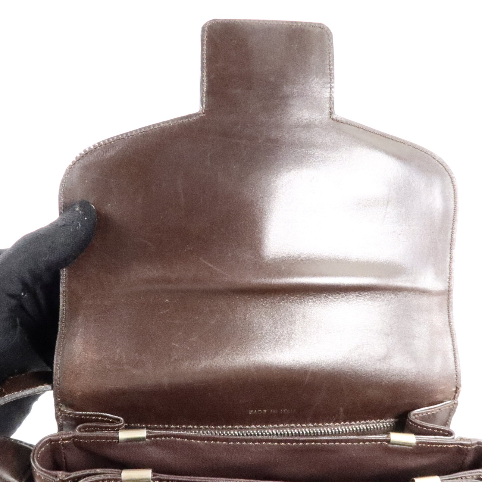 CELINE 牛皮皮革Vintage Shoulder Bag肩背袋