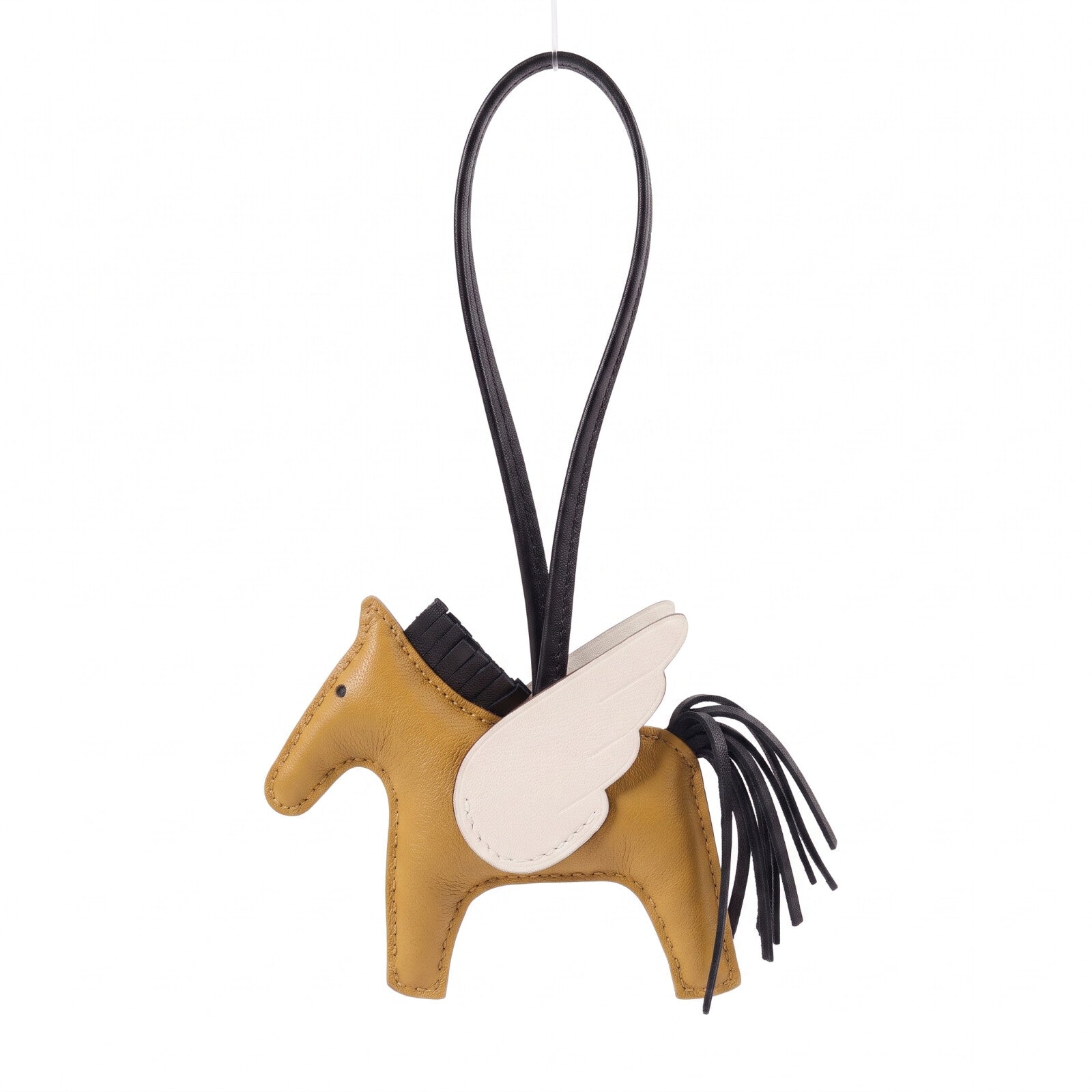 HERMES Milo皮革Rodeo Pegase PM Charm掛飾esame