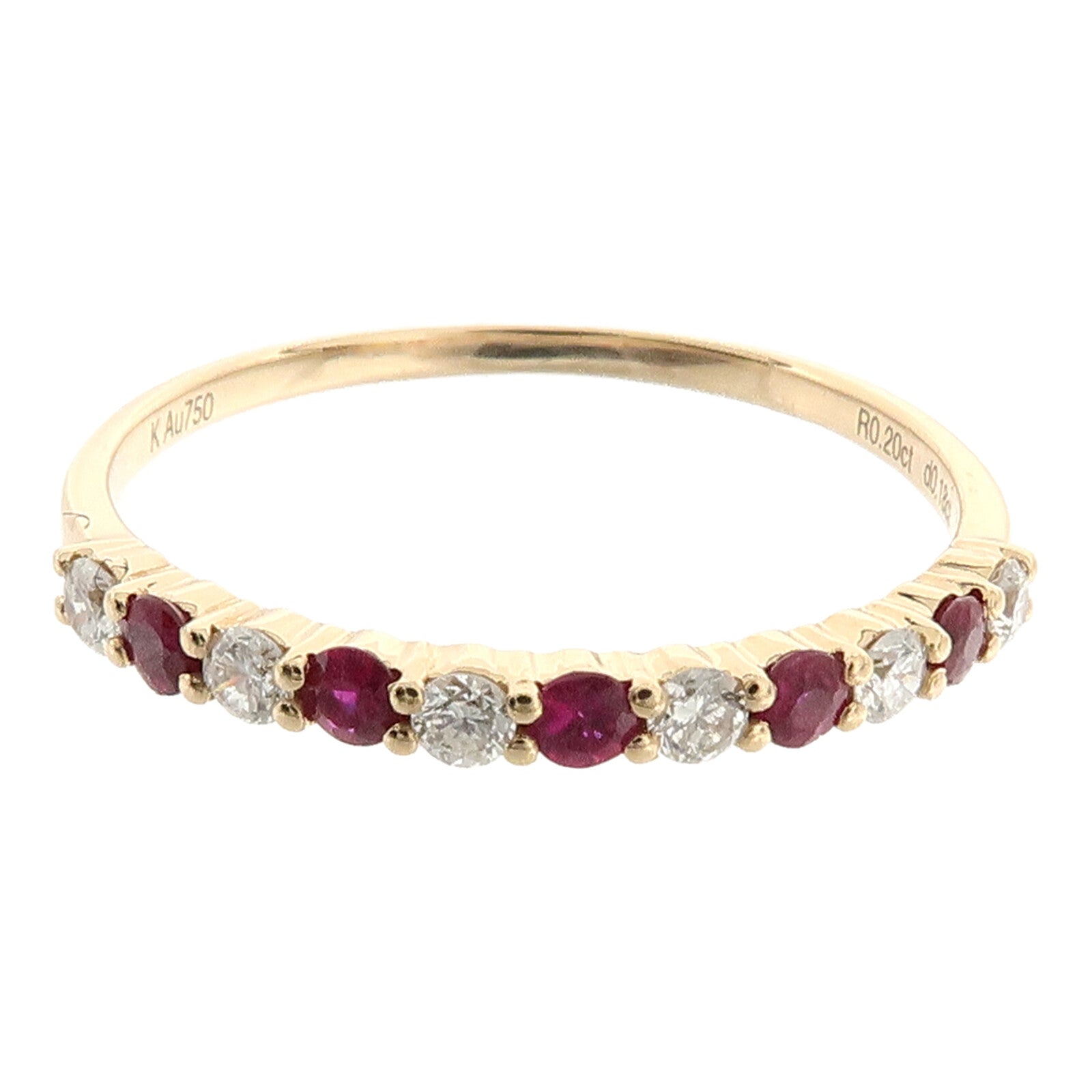 JEWELRY 18K玫瑰金Ruby Diamond Ring紅寶石鑽石戒指