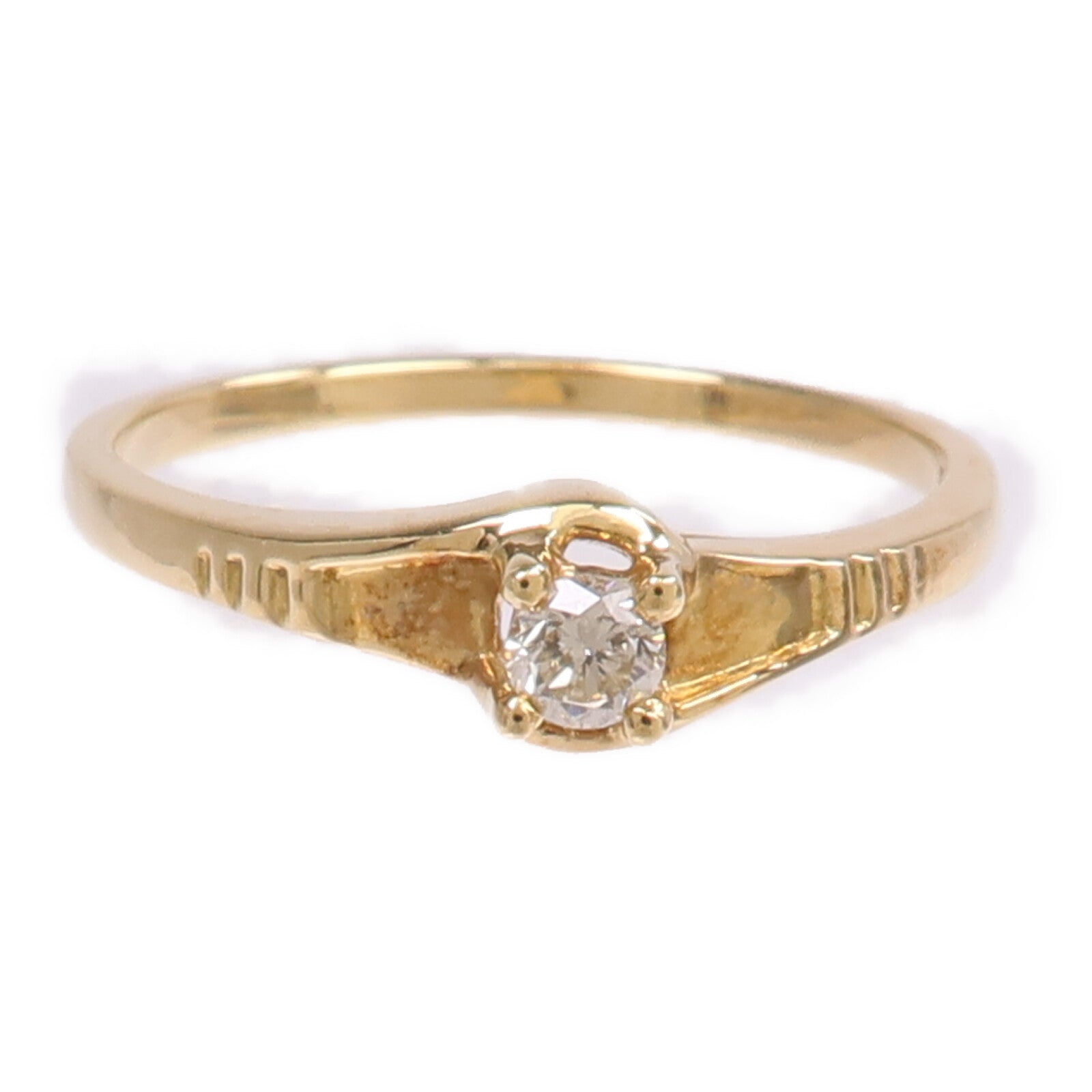 JEWELRY 【激減優惠】18K黃金Diamond Ring鑽石戒指US#6