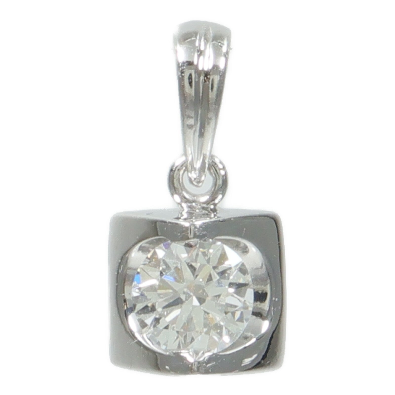 JEWELRY 18K白金Diamond Pendant鑽石吊墜