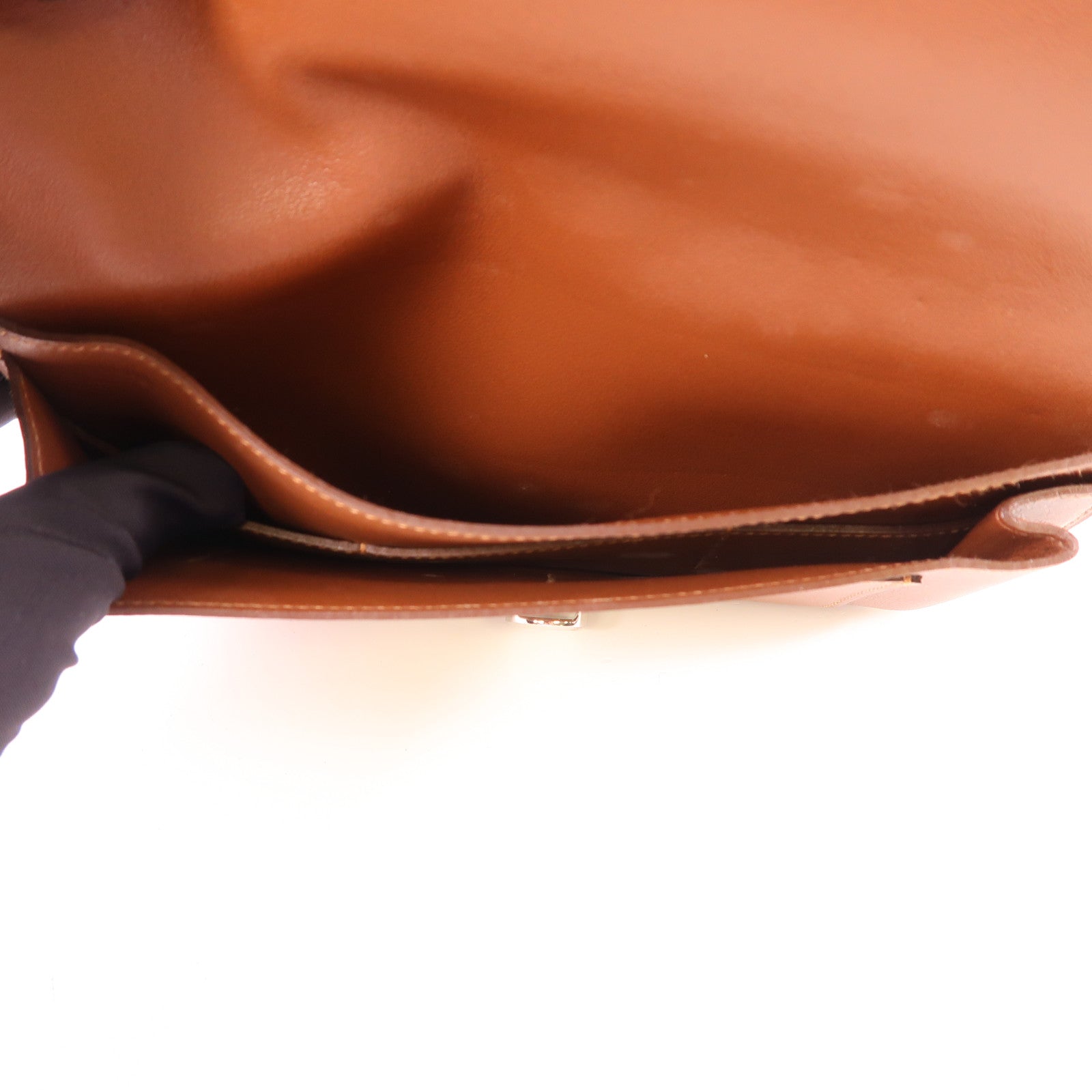 HERMES Swift皮革Dogon GM銀扣長錢包Gold