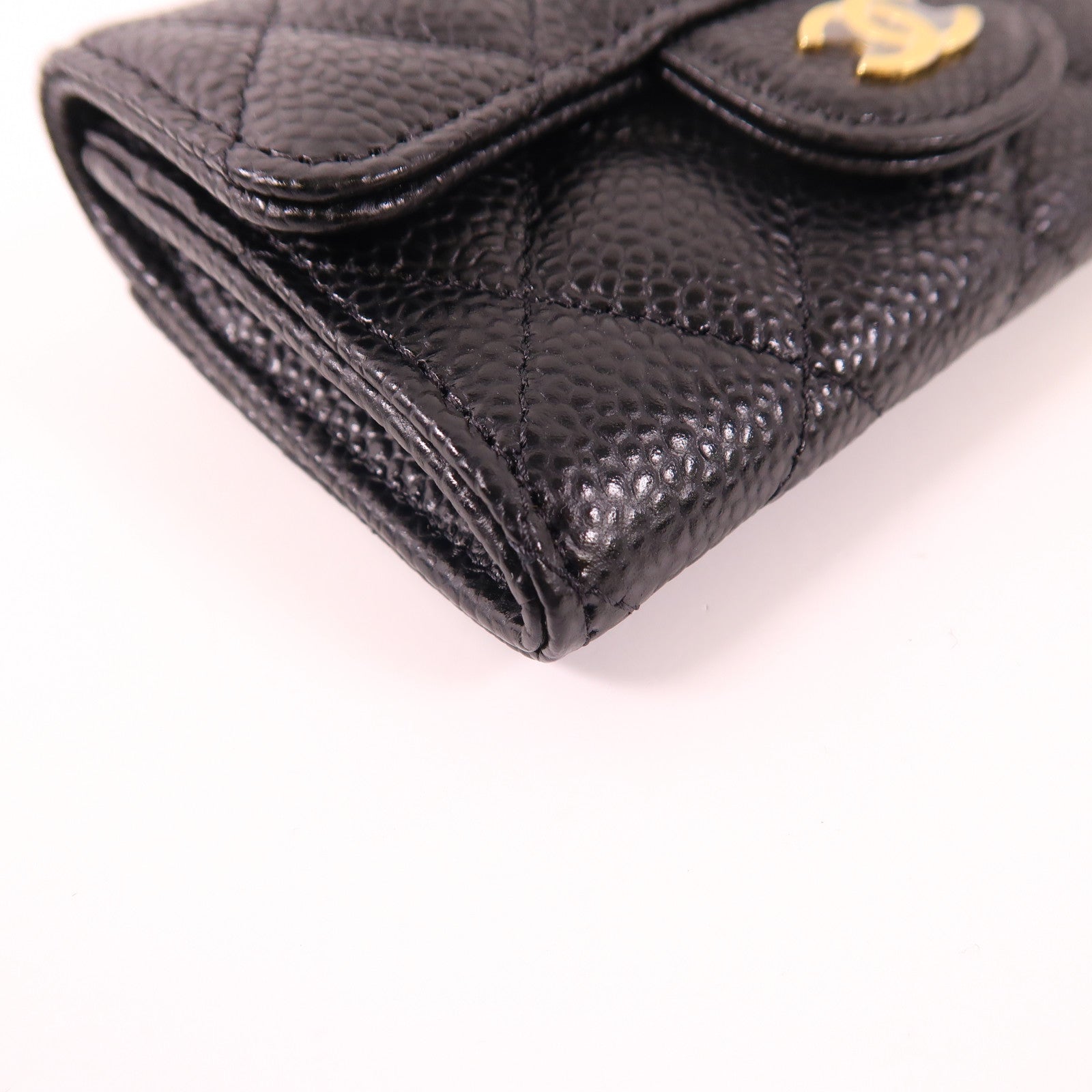 CHANEL 牛皮皮革Card Case金扣卡片套