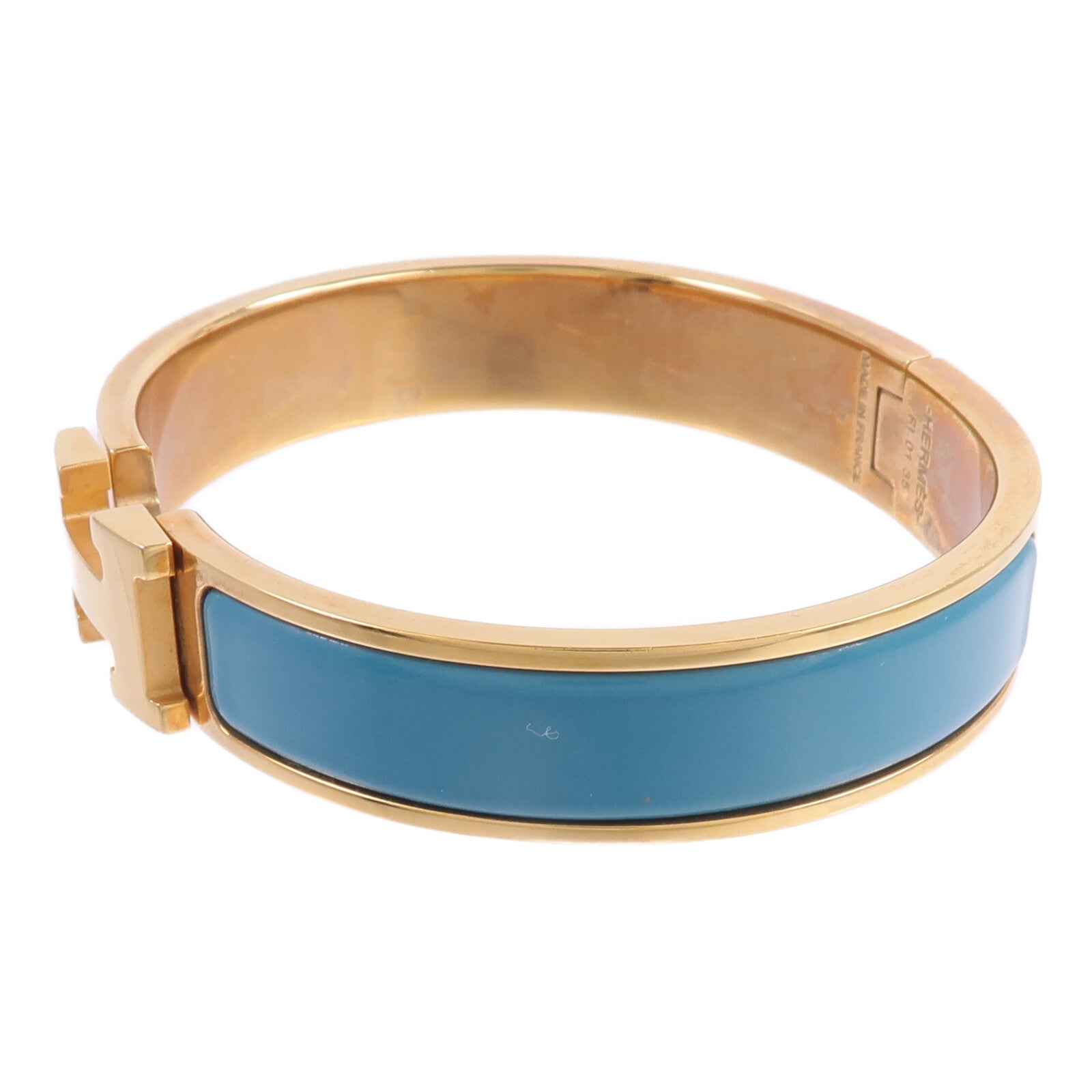 HERMES 金屬/琺瑯Clic H Bracelet手鐲