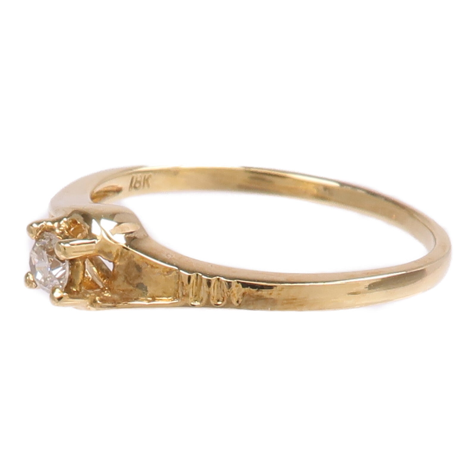 JEWELRY 【激減優惠】18K黃金Diamond Ring鑽石戒指US#6