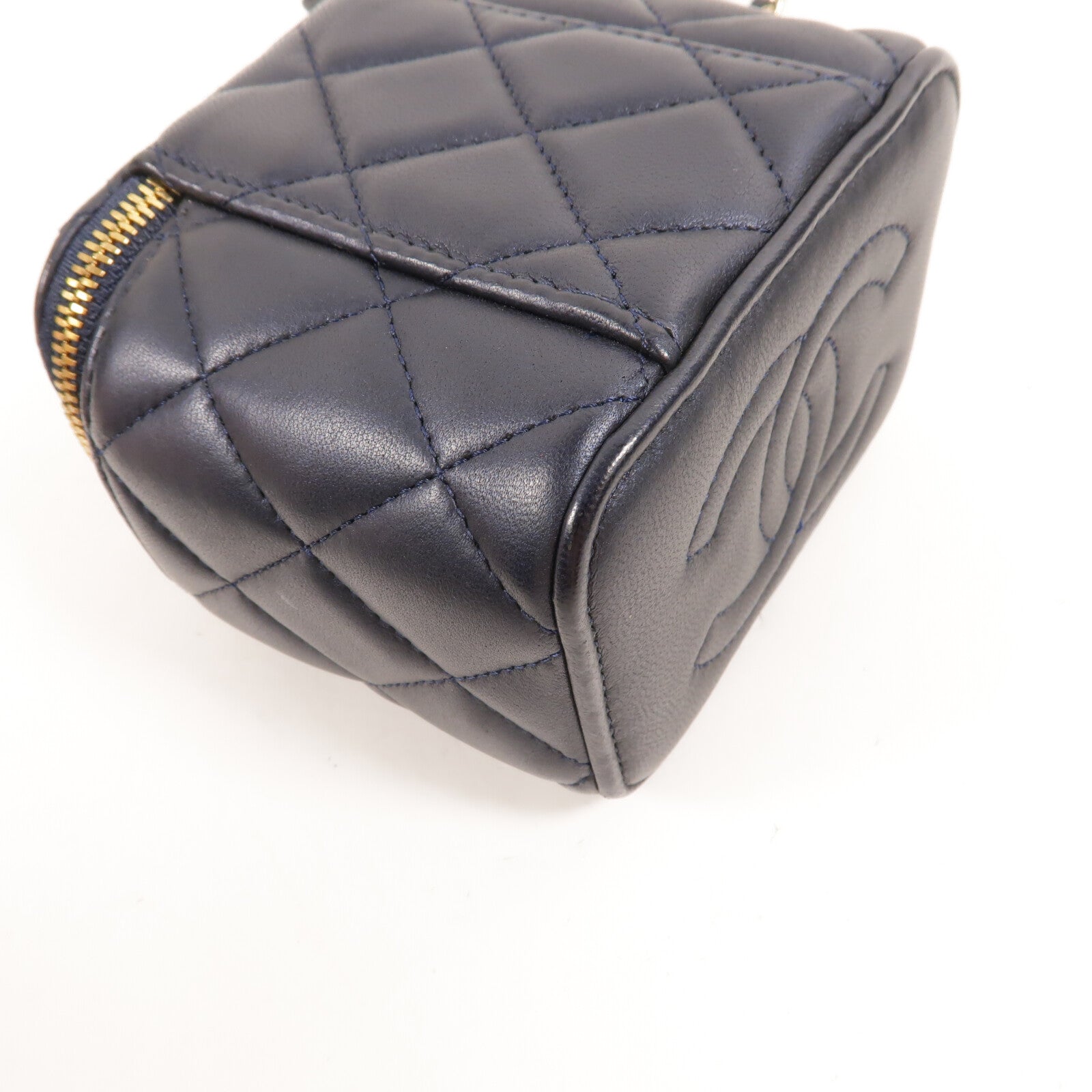 CHANEL 羊皮皮革Vanity Case With Top Handle手挽肩背兩用袋