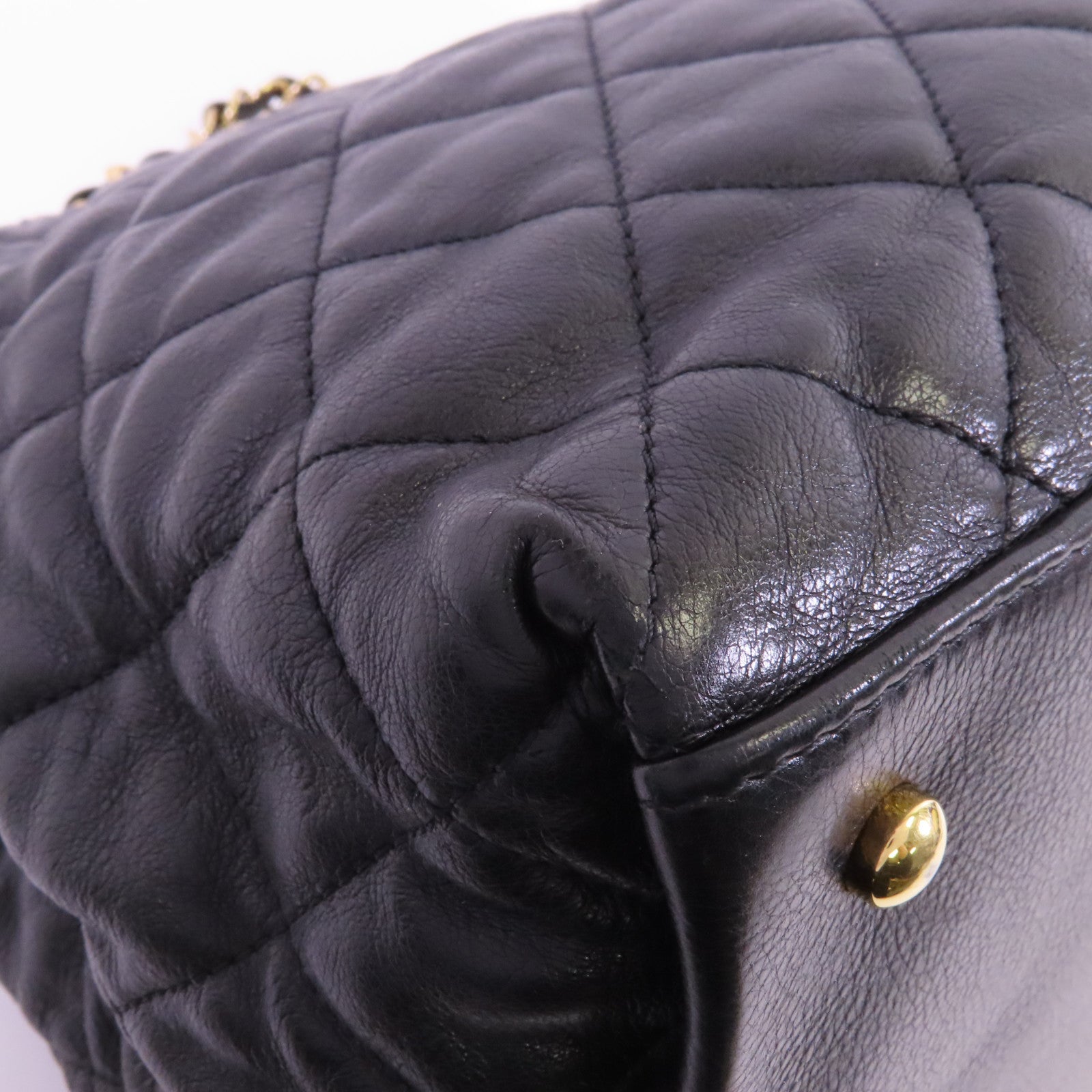 CHANEL 牛皮皮革Chain Around Tote金扣鏈帶肩背袋