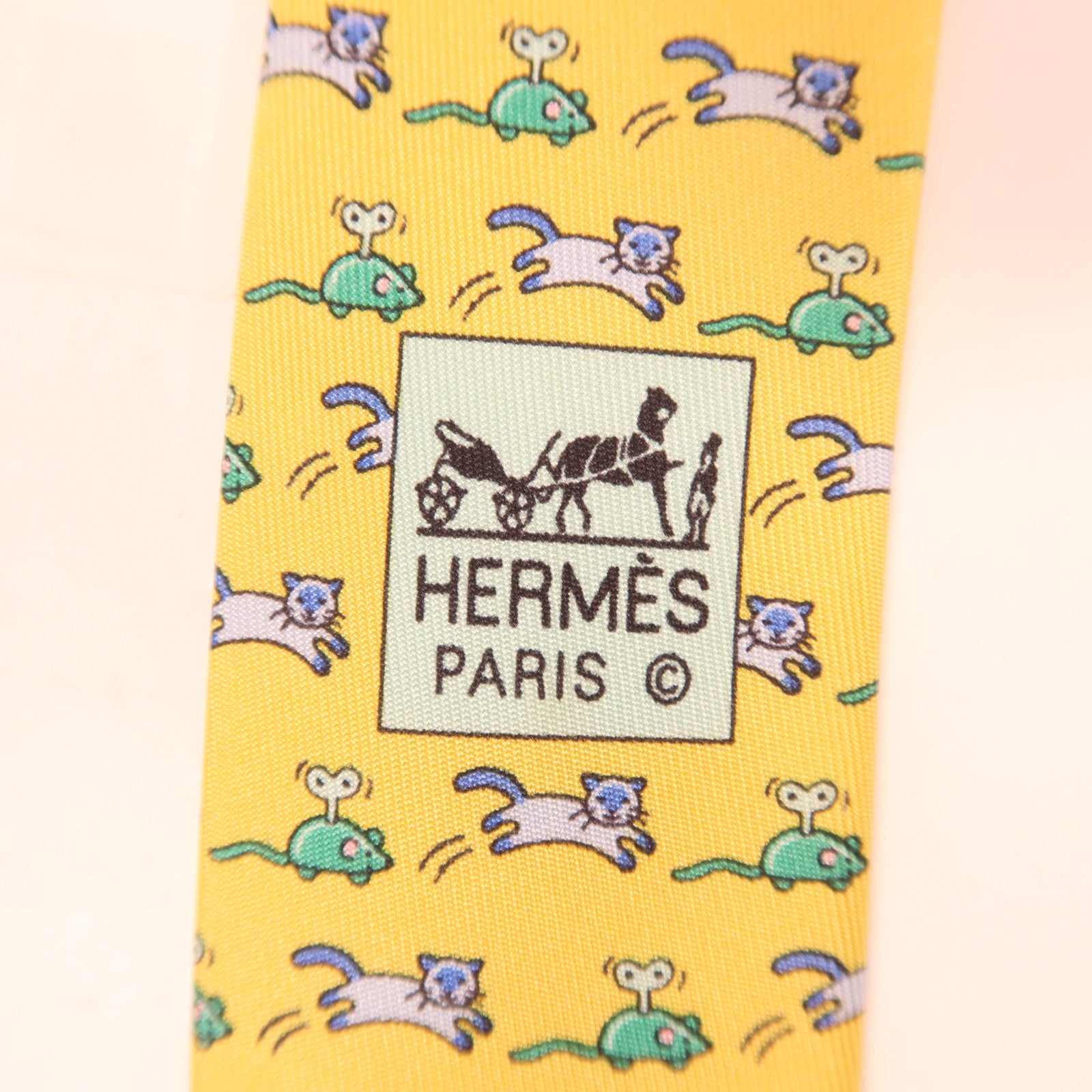 HERMES 絲質Necktie領帶