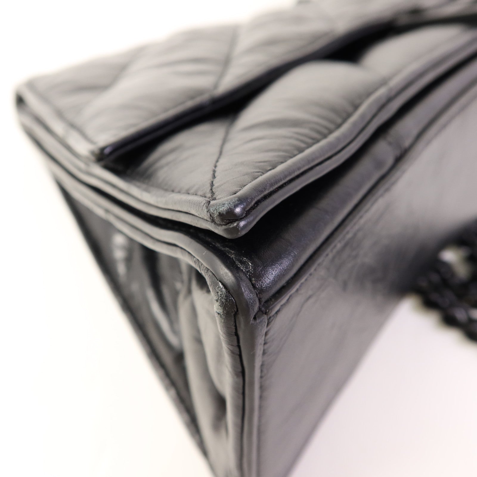 BALENCIAGA 牛皮皮革Crush Chain Bag Medium肩背袋