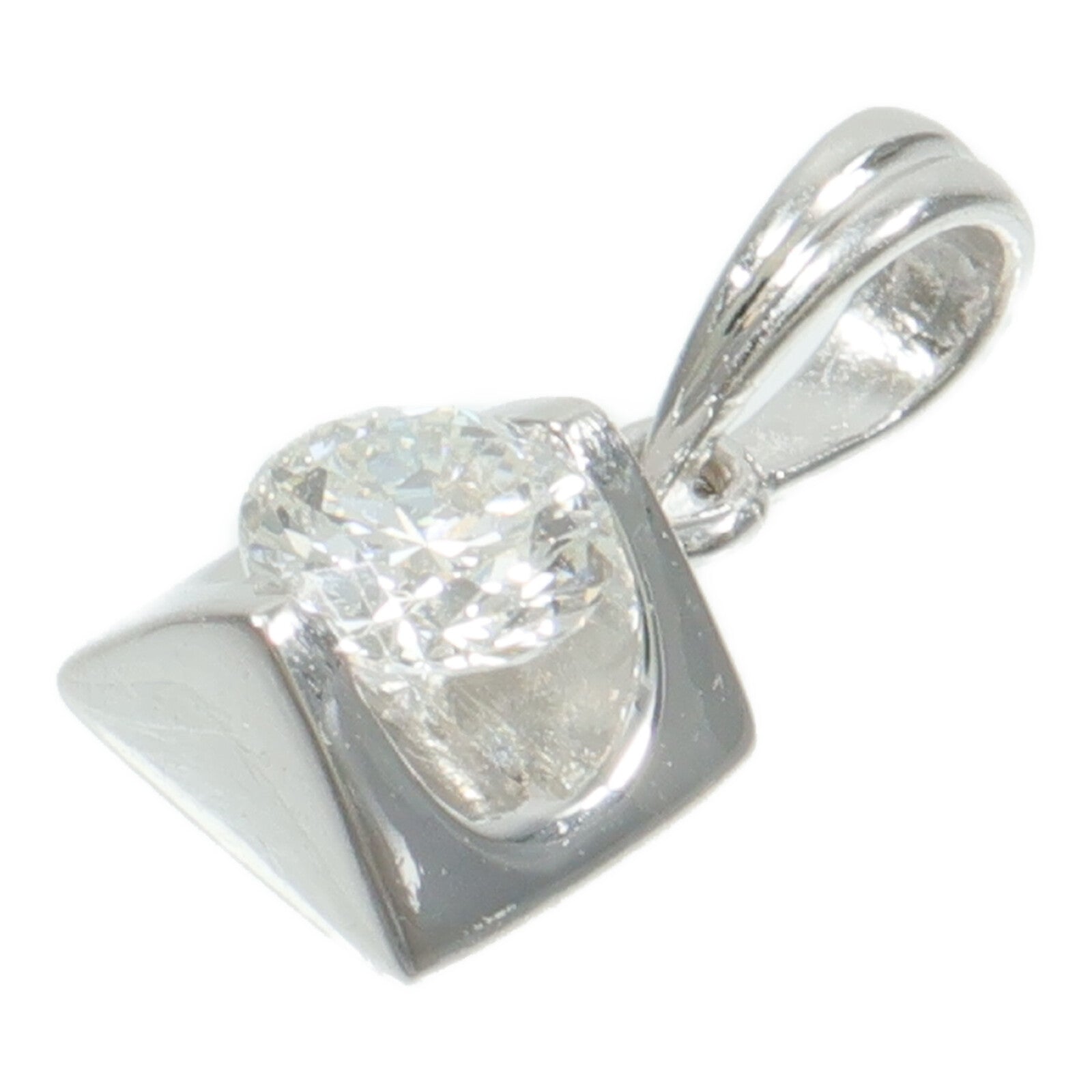 JEWELRY 18K白金Diamond Pendant鑽石吊墜