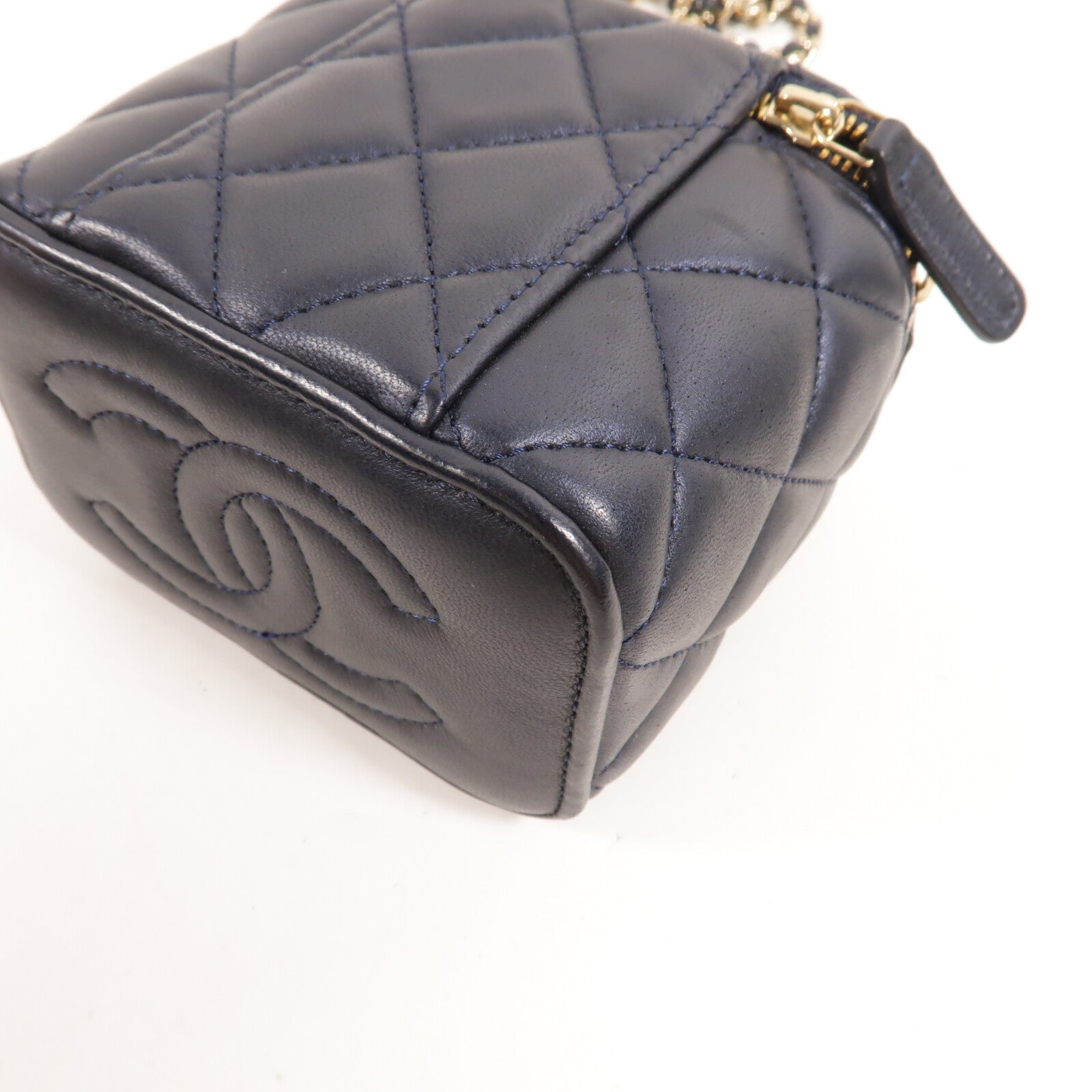 CHANEL 羊皮皮革Vanity Case With Top Handle手挽肩背兩用袋