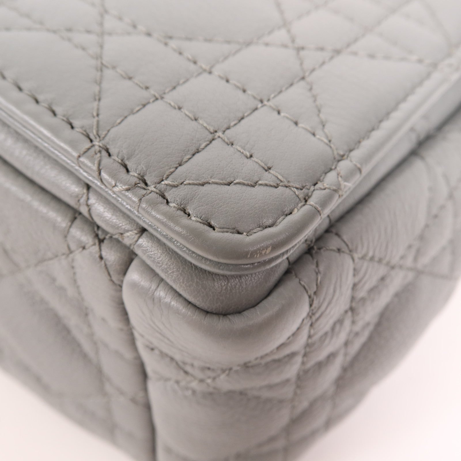 Dior 牛皮皮革Dior Caro Mendium金扣鏈帶肩背袋