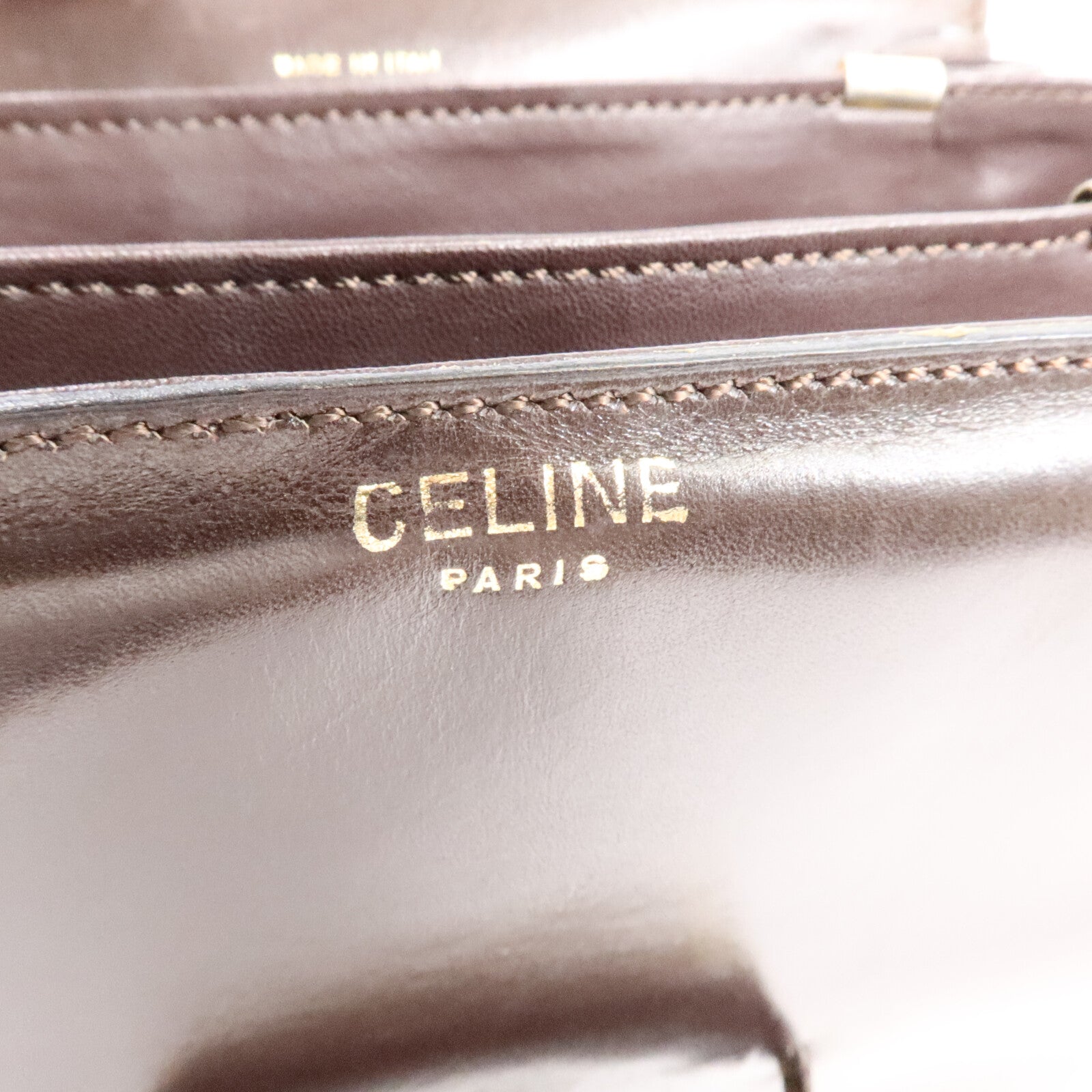 CELINE 牛皮皮革Vintage Shoulder Bag肩背袋