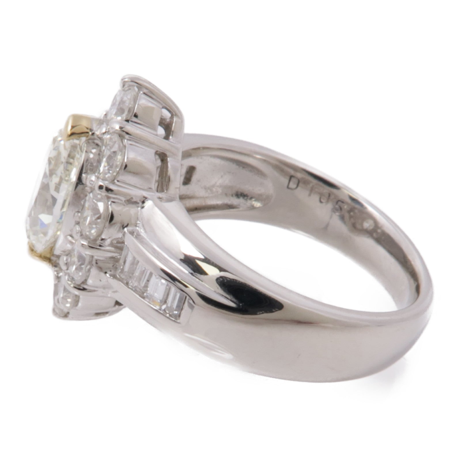 JEWELRY【激減優惠】 PT900鉑金/18K白金鑽石Diamond Ring戒指US#4.25