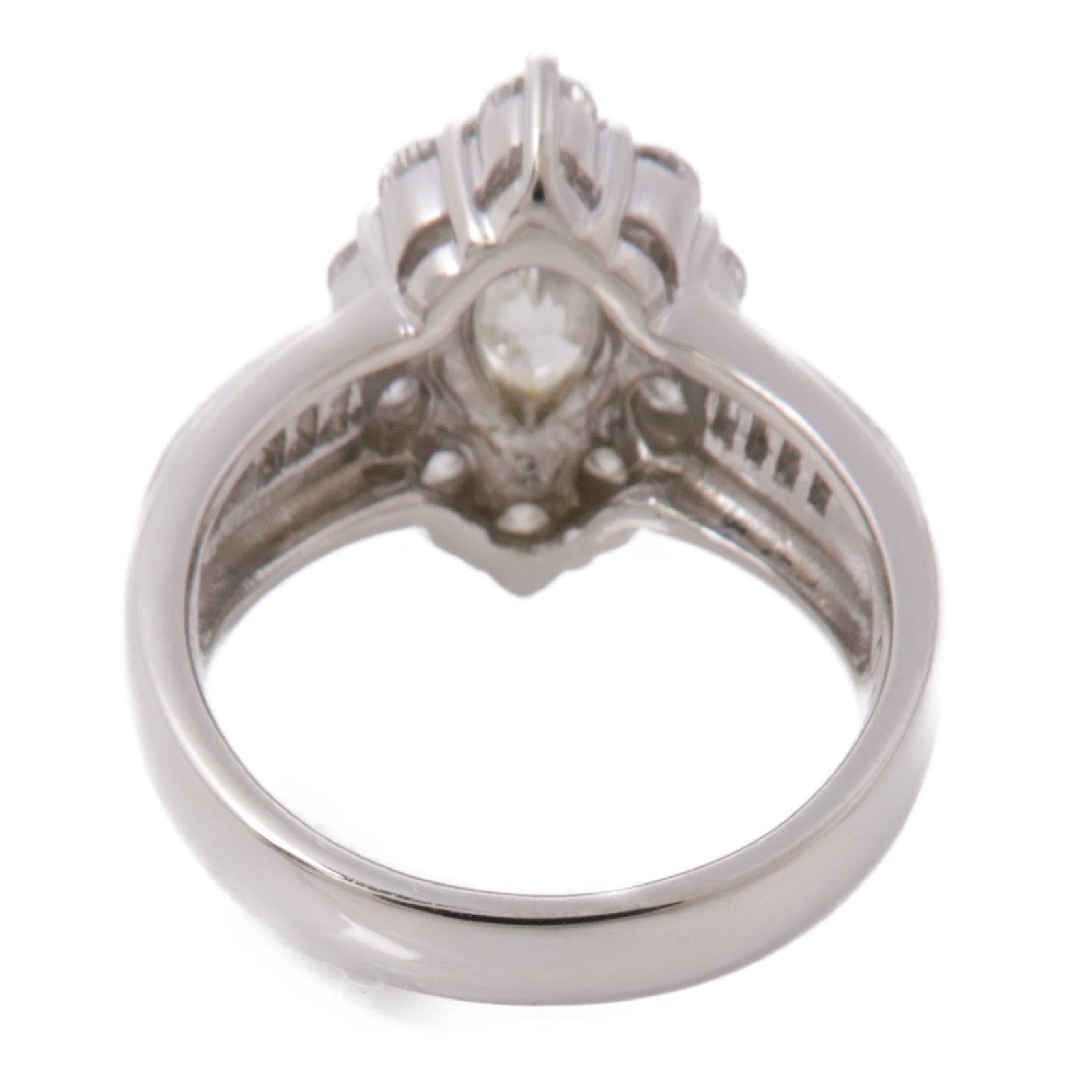 JEWELRY【激減優惠】 PT900鉑金/18K白金鑽石Diamond Ring戒指US#4.25