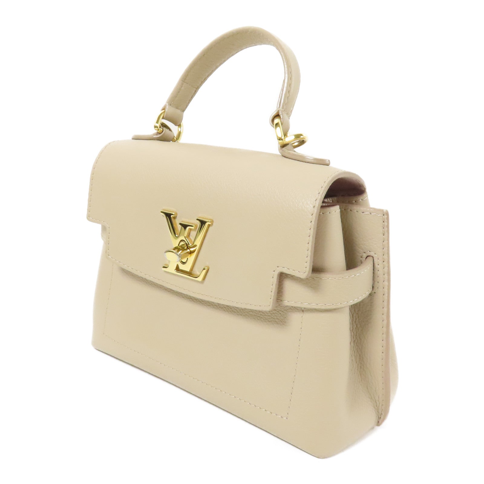 LOUIS VUITTON 牛皮皮革Lockme Ever Mini金扣手挽肩背兩用袋