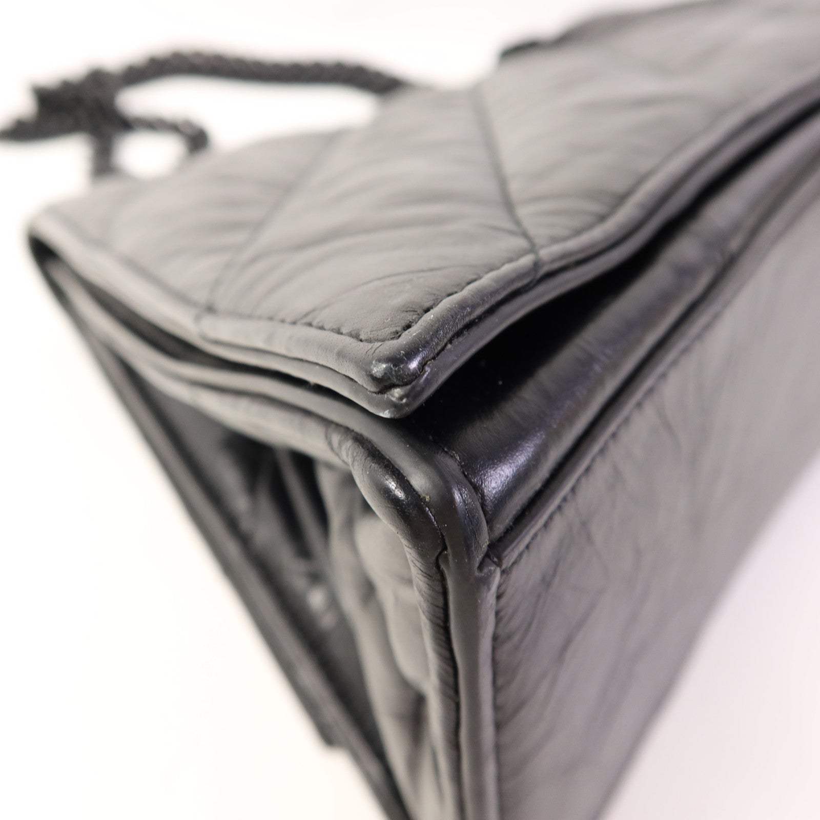 BALENCIAGA 牛皮皮革Crush Chain Bag Medium肩背袋