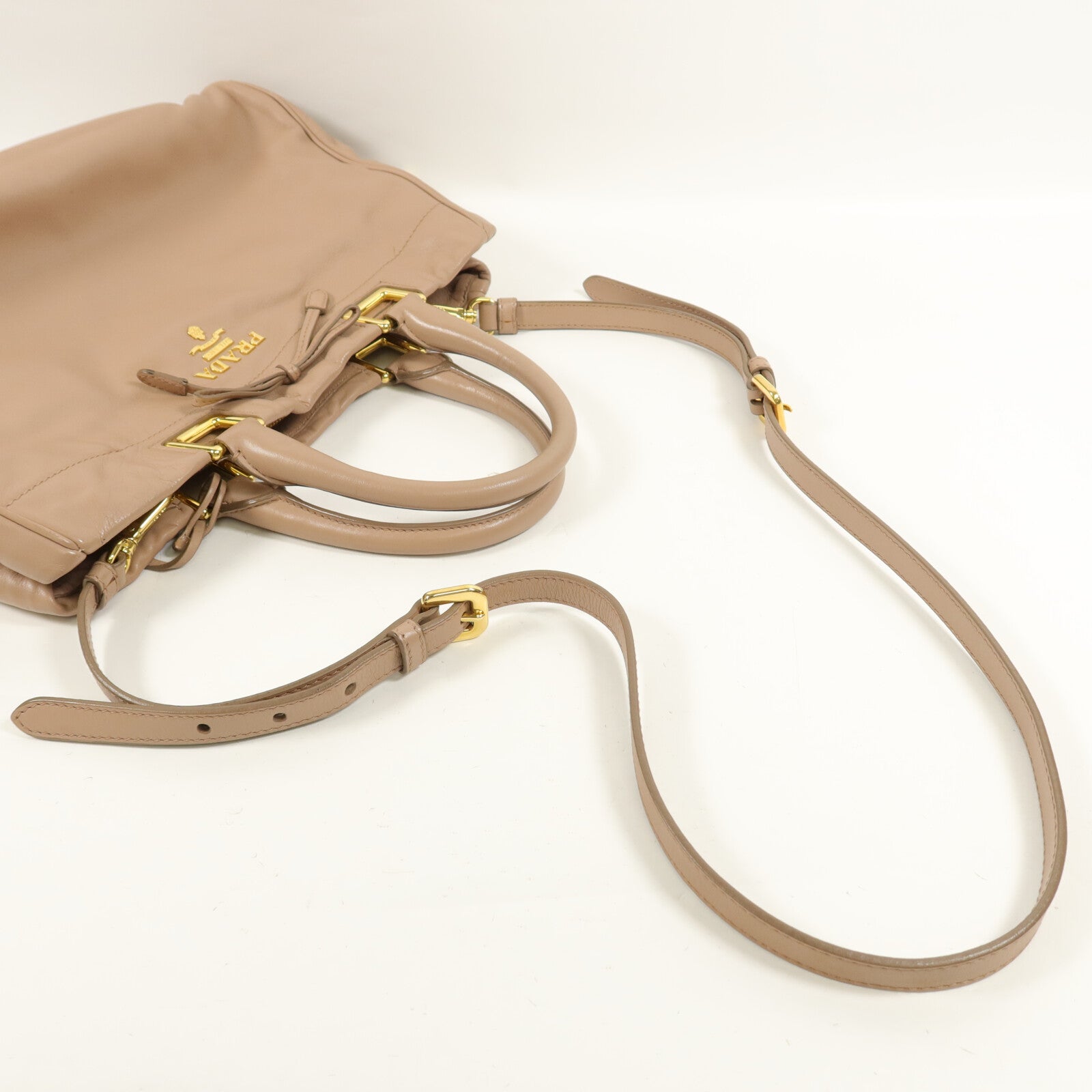 PRADA 牛皮皮革2 Way Shoulder手挽肩背兩用袋